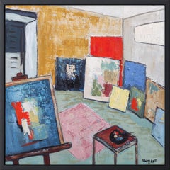studio 12, abstract, oil on canvas, contempory, expressionism, french art