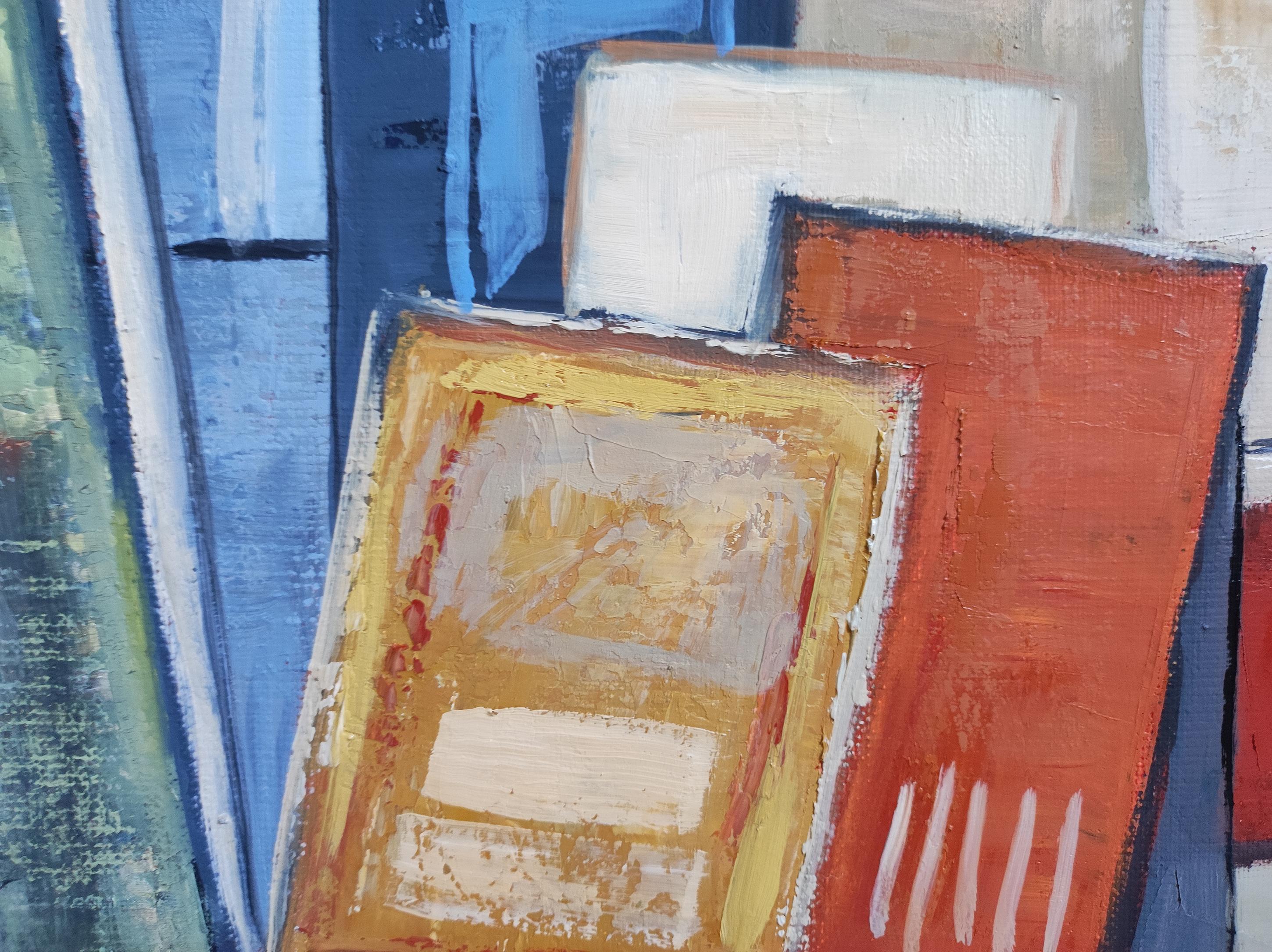 Studio 18, Astratto, Olio su tela, cContemporaneo, Espressionismo, Arte francese in vendita 6