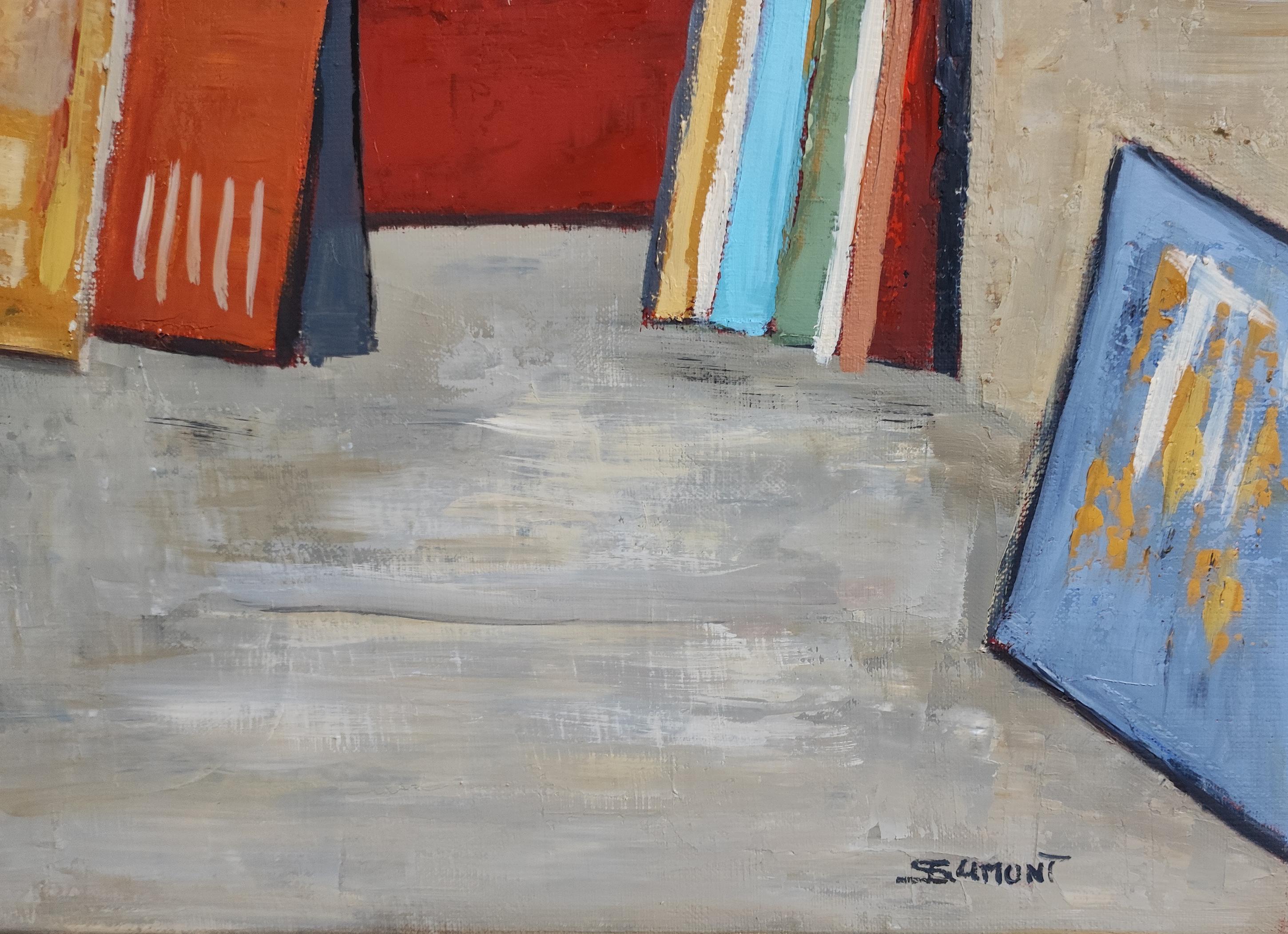Studio 18, Astratto, Olio su tela, cContemporaneo, Espressionismo, Arte francese in vendita 4