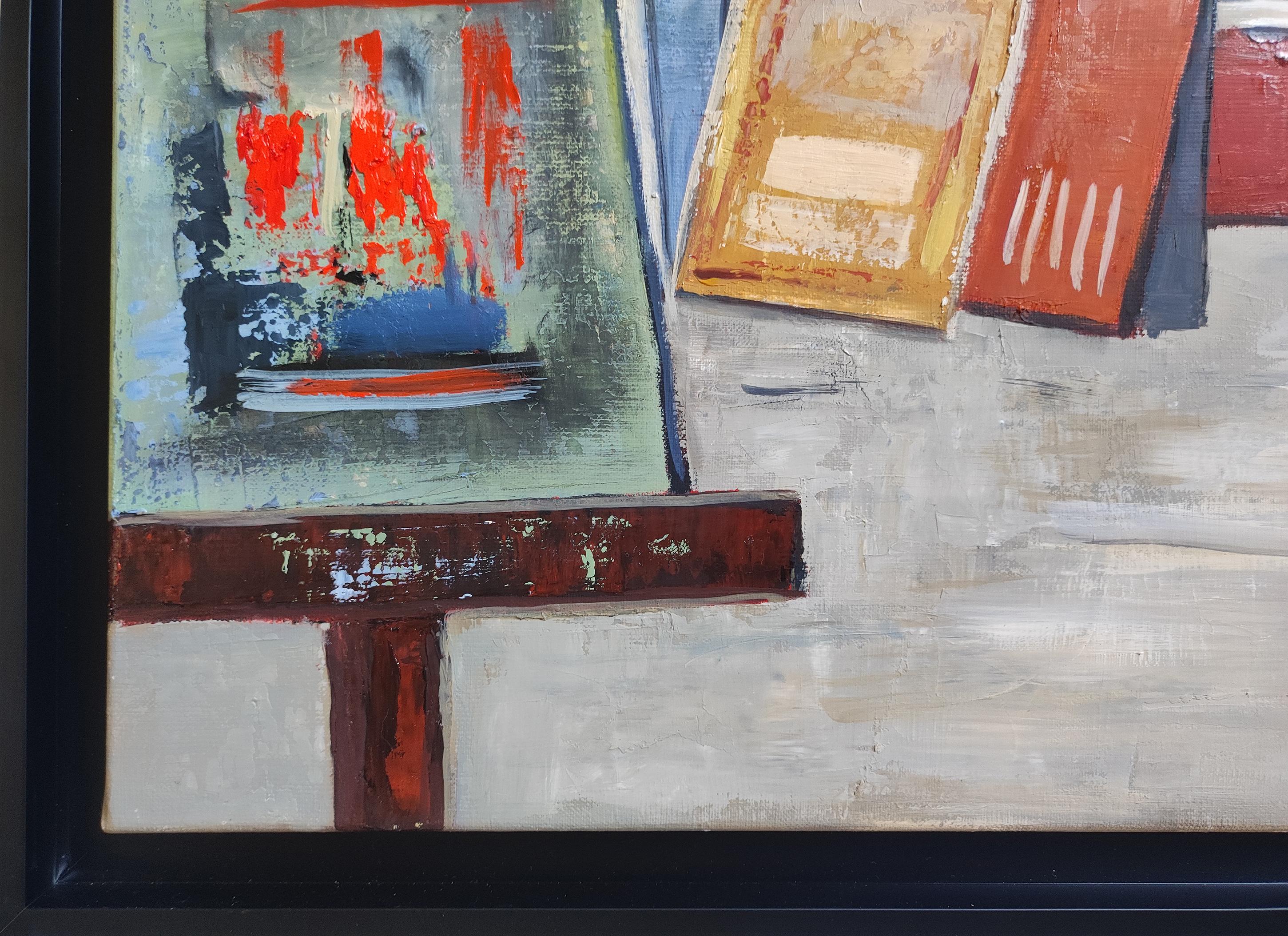 Studio 18, Astratto, Olio su tela, cContemporaneo, Espressionismo, Arte francese in vendita 5