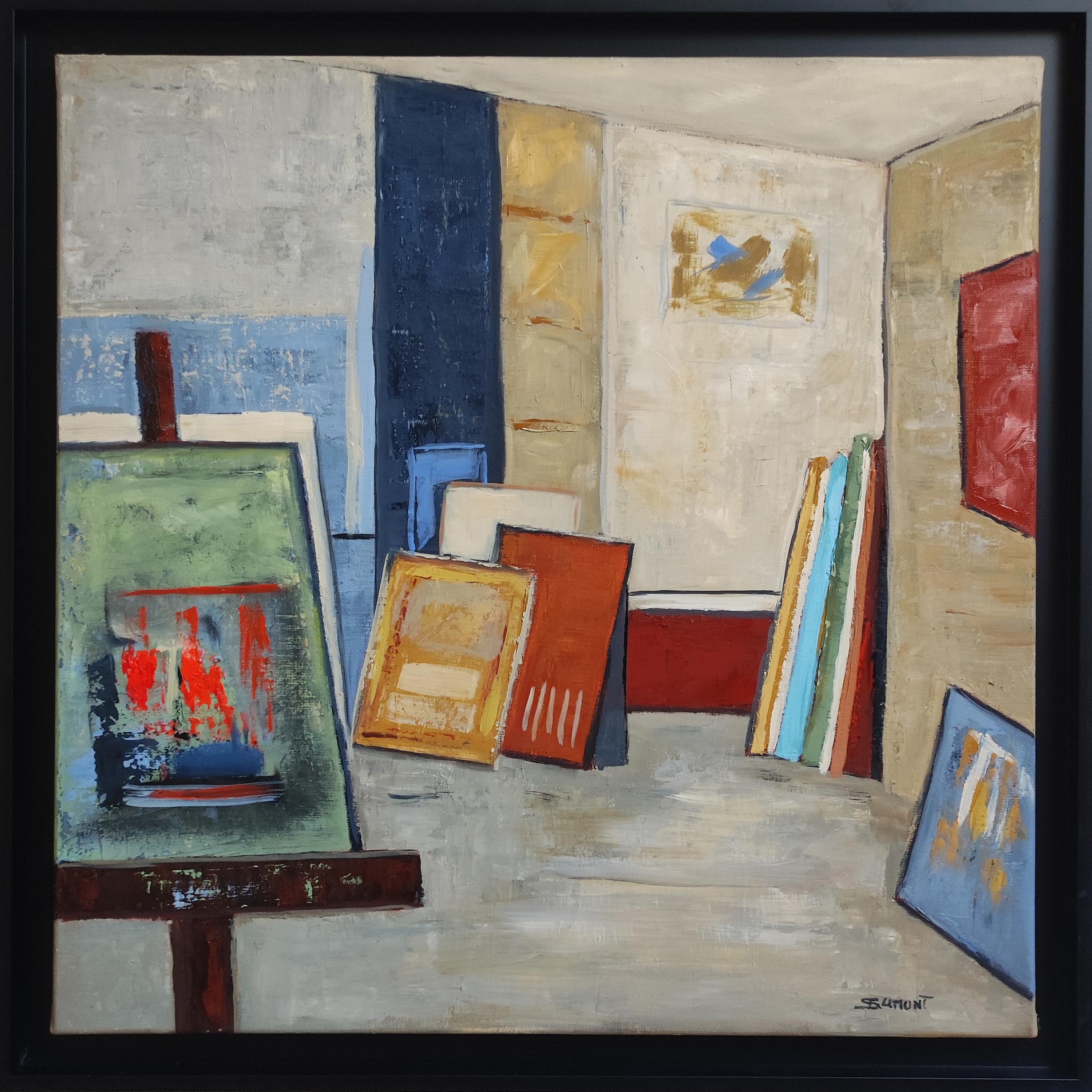 Abstract Painting di SOPHIE DUMONT - Studio 18, Astratto, Olio su tela, cContemporaneo, Espressionismo, Arte francese