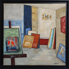 Studio 18, Astratto, Olio su tela, cContemporaneo, Espressionismo, Arte francese