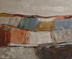 Temps calme - Abstrakte Landschaft, Minimalismus, Ölgemälde, Zeitgenössisch, 2026
