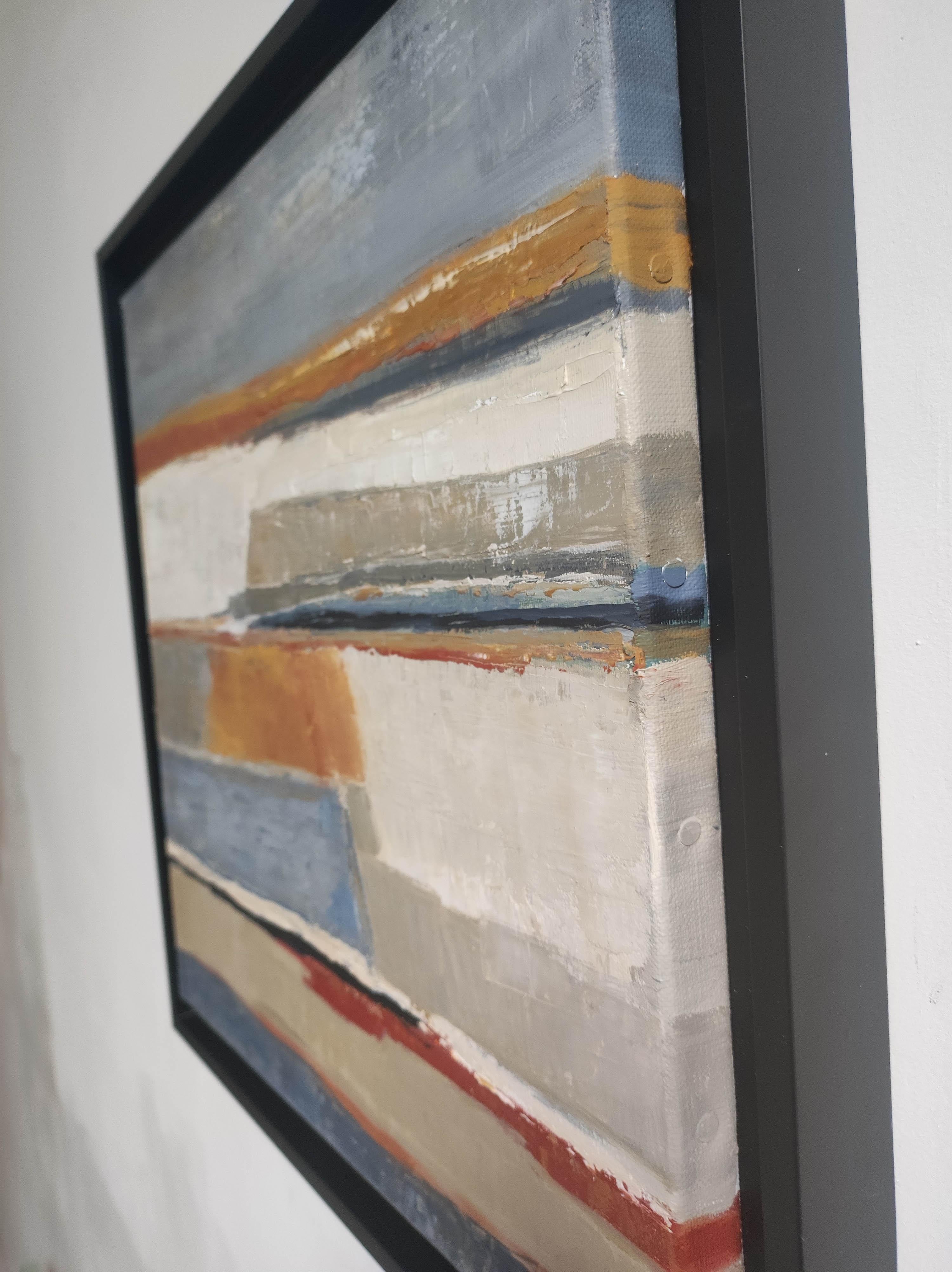Terres d'argile, paesaggio, olio su tela, espressionismo, contemporaneo, texture in vendita 8