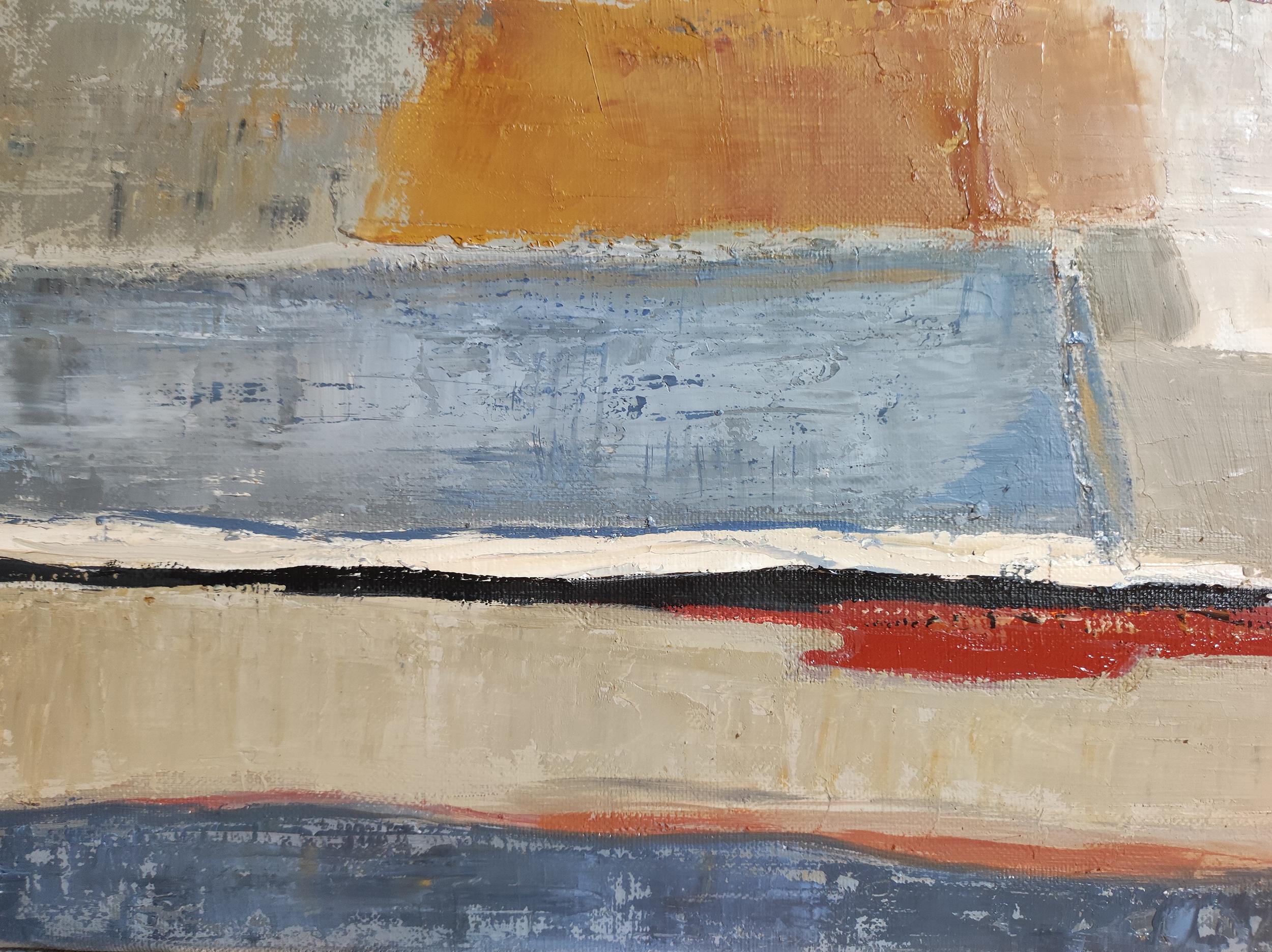 Terres d'argile, landscape, oil on canvas, expressionism, contemporary, textured For Sale 5