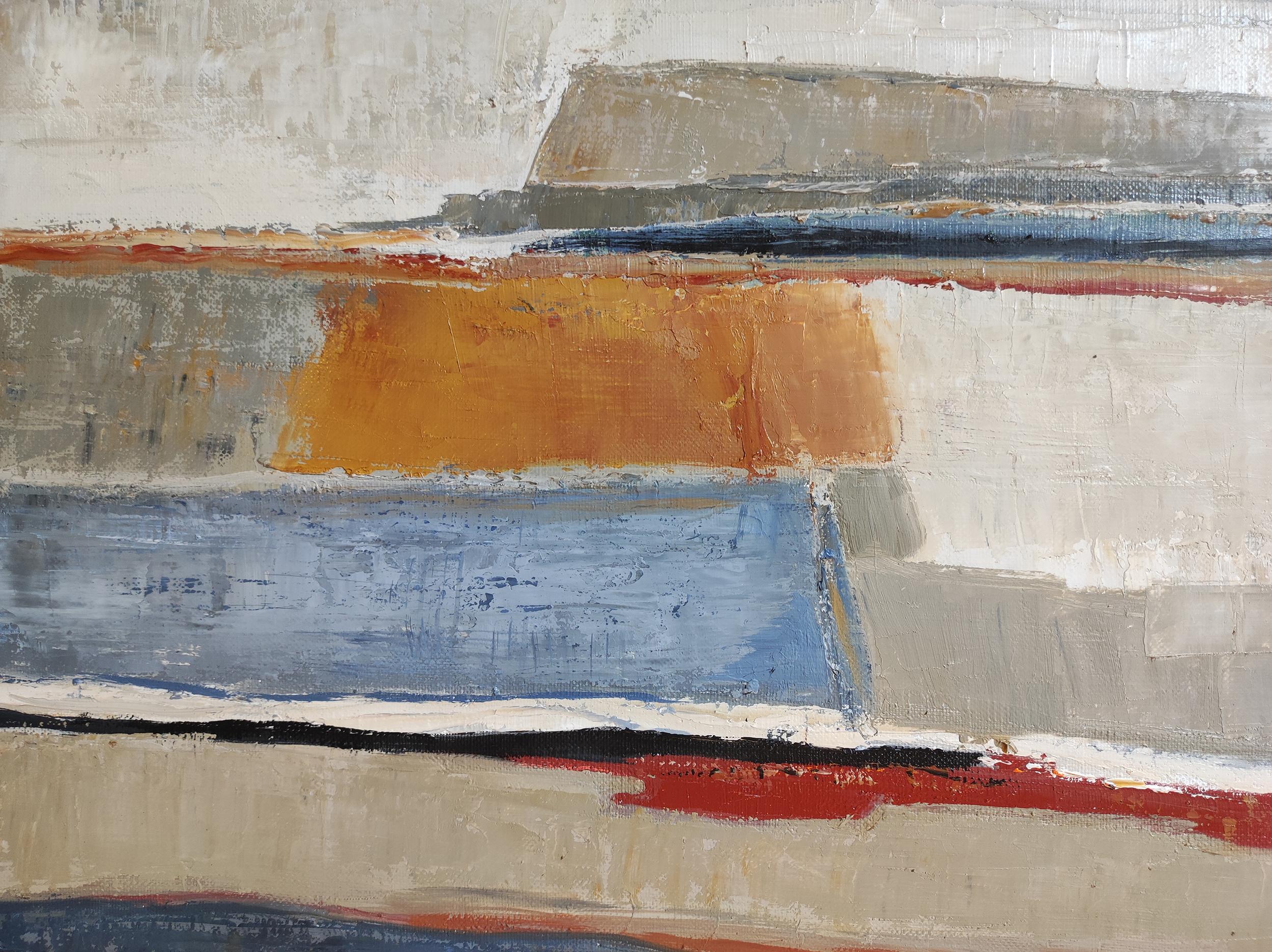 Terres d'argile, landscape, oil on canvas, expressionism, contemporary, textured For Sale 6