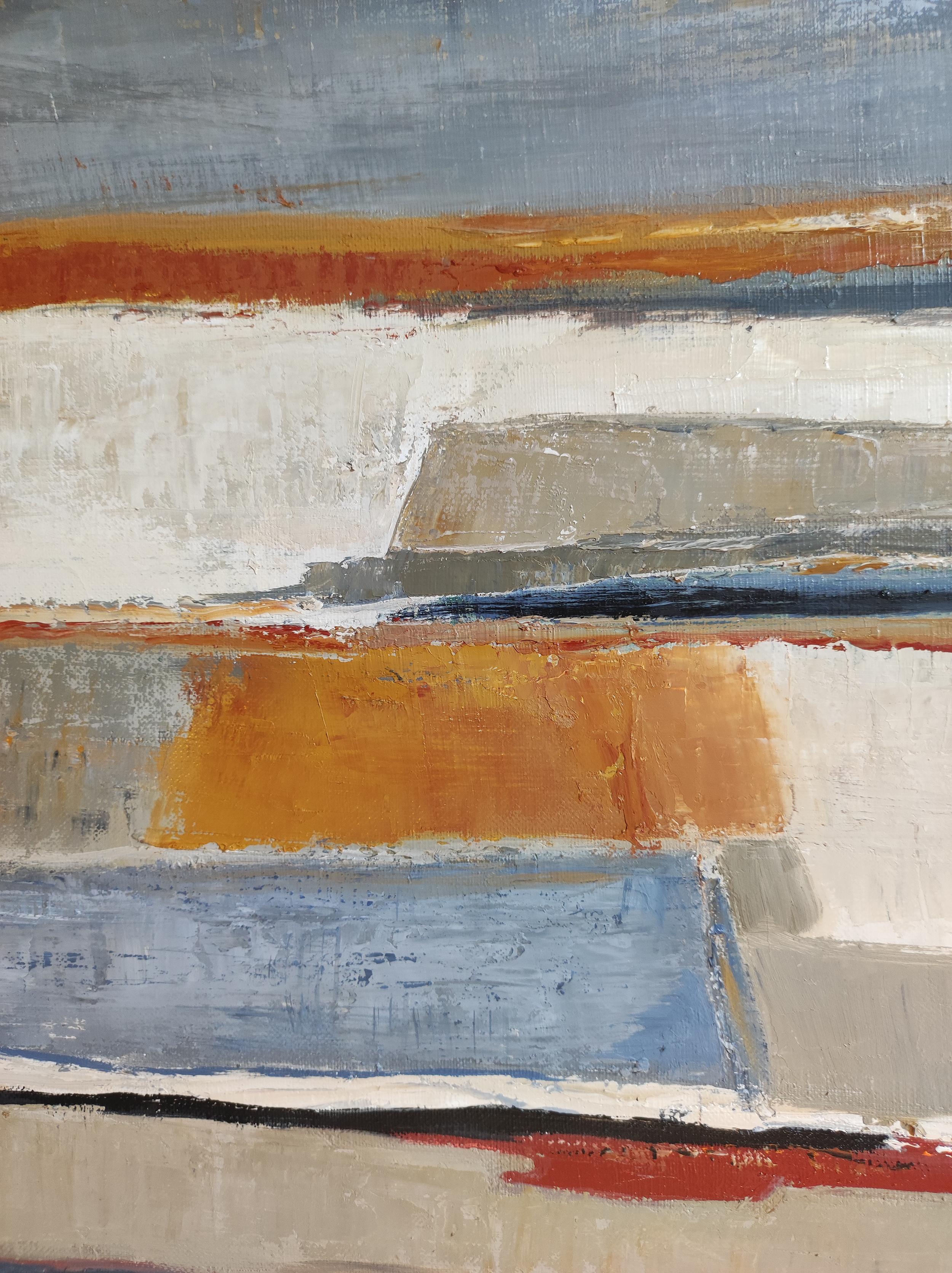 Terres d'argile, landscape, oil on canvas, expressionism, contemporary, textured For Sale 2