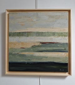 Terres de lumiere, Contemporary Abstract Landscape Painting in Earthy tones