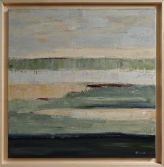 Terres de lumiere, Contemporary Abstract Landscape Painting in Earthy tones