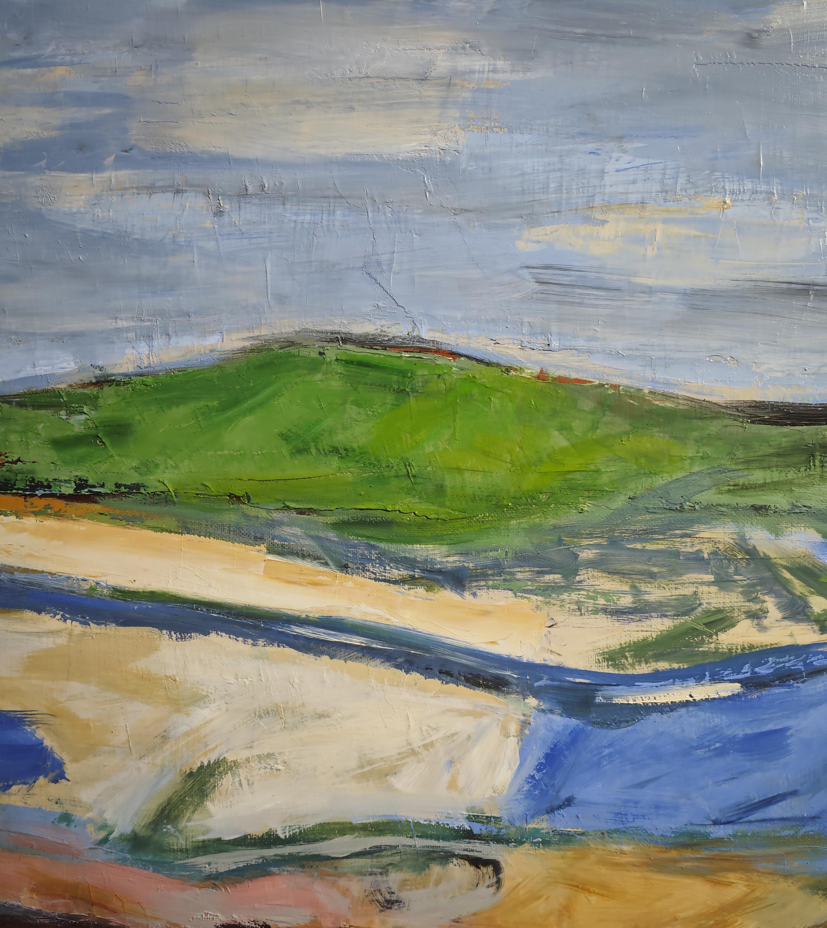 Paesaggio cromatico -Terres fauves,  Astratto, olio su tela, espressionista in vendita 2