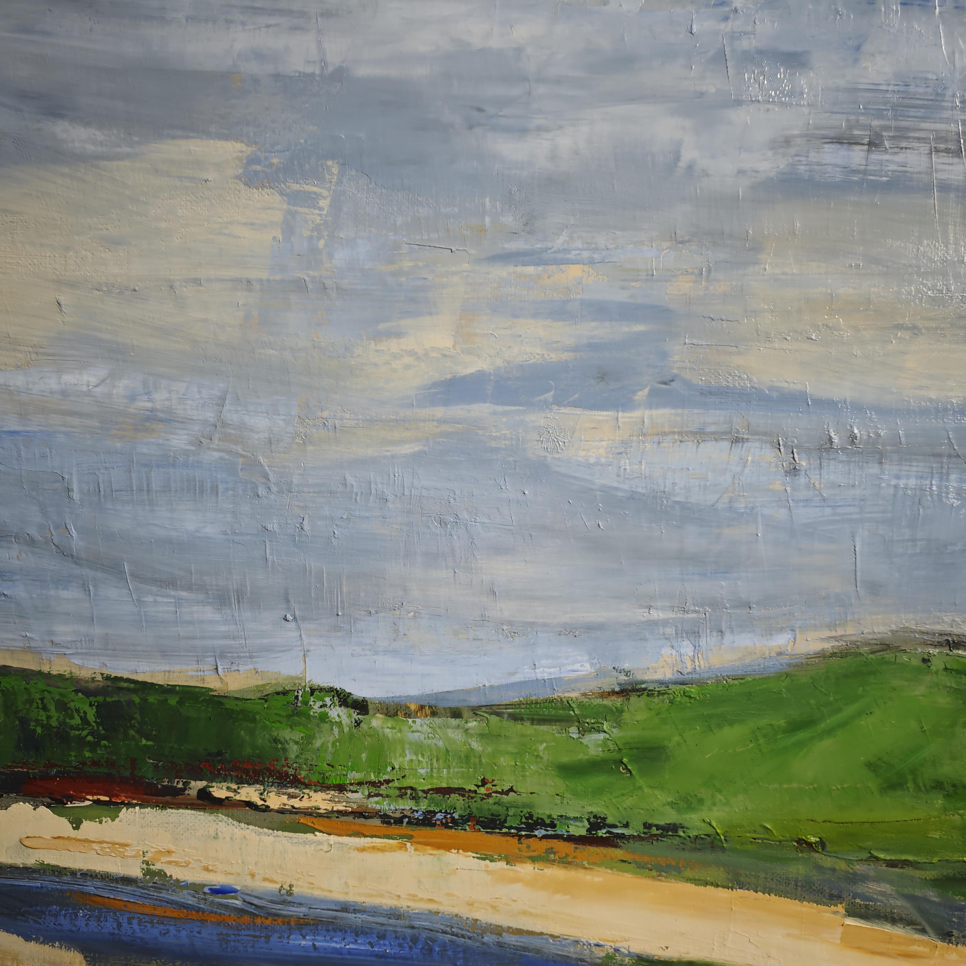 Paesaggio cromatico -Terres fauves,  Astratto, olio su tela, espressionista in vendita 4