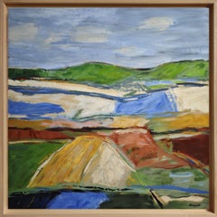 Paesaggio cromatico -Terres fauves,  Astratto, olio su tela, espressionista
