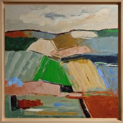 Territoires en mouvement,  Paysage abstrait Expressionnisme, Huile, Art contemporain