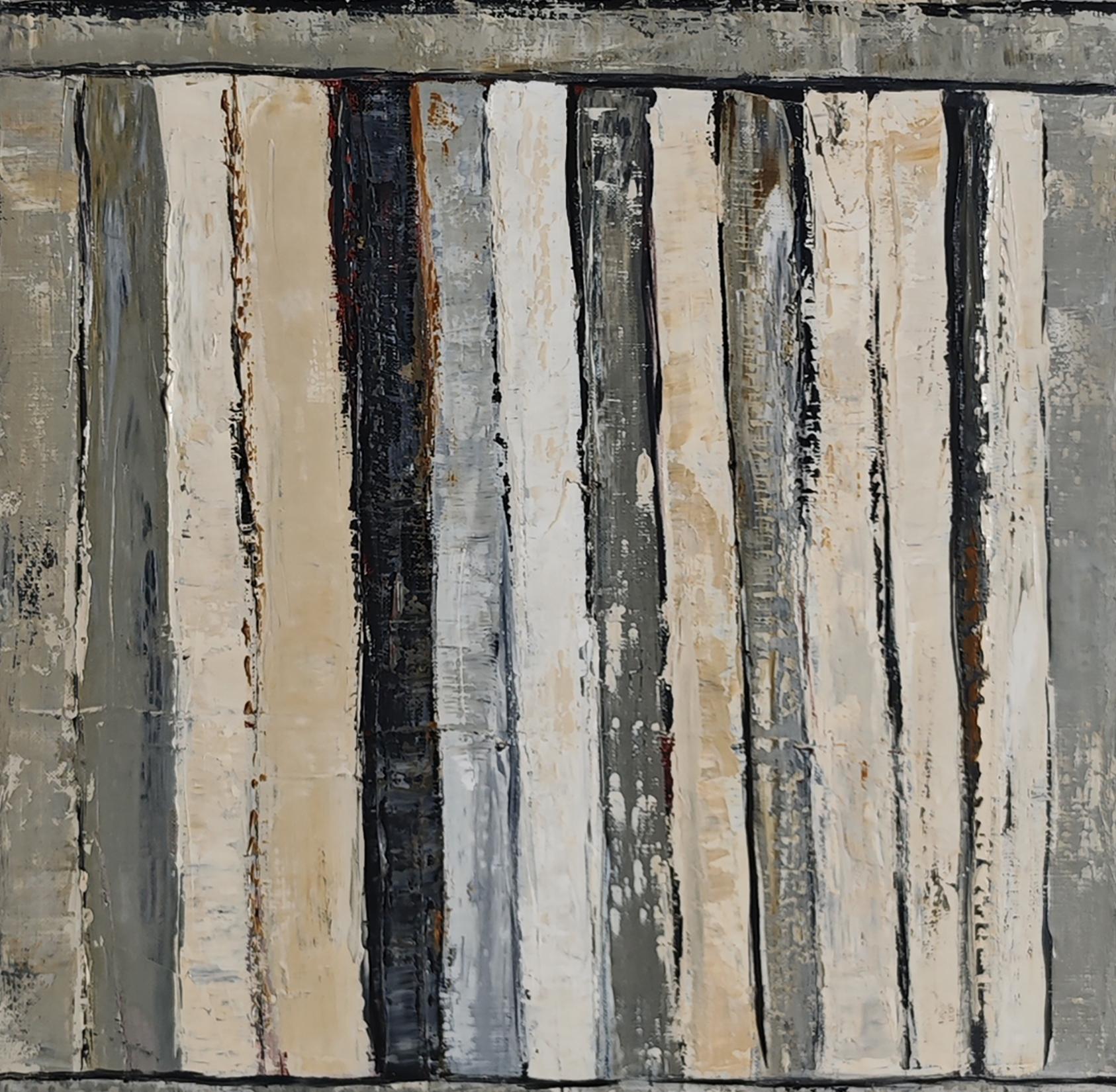 Huile sur toile - 120 x 40 cm (47.2 x 15.7 in)
Dimensions encadrées : 127 x 47 cm (50 x 18.5 in)
Présenté dans un cadre flottant en bois naturel ou noir (au choix du collectionneur).
Année : 2025 - Signé en bas à droite

Dans Les livres de la paix,