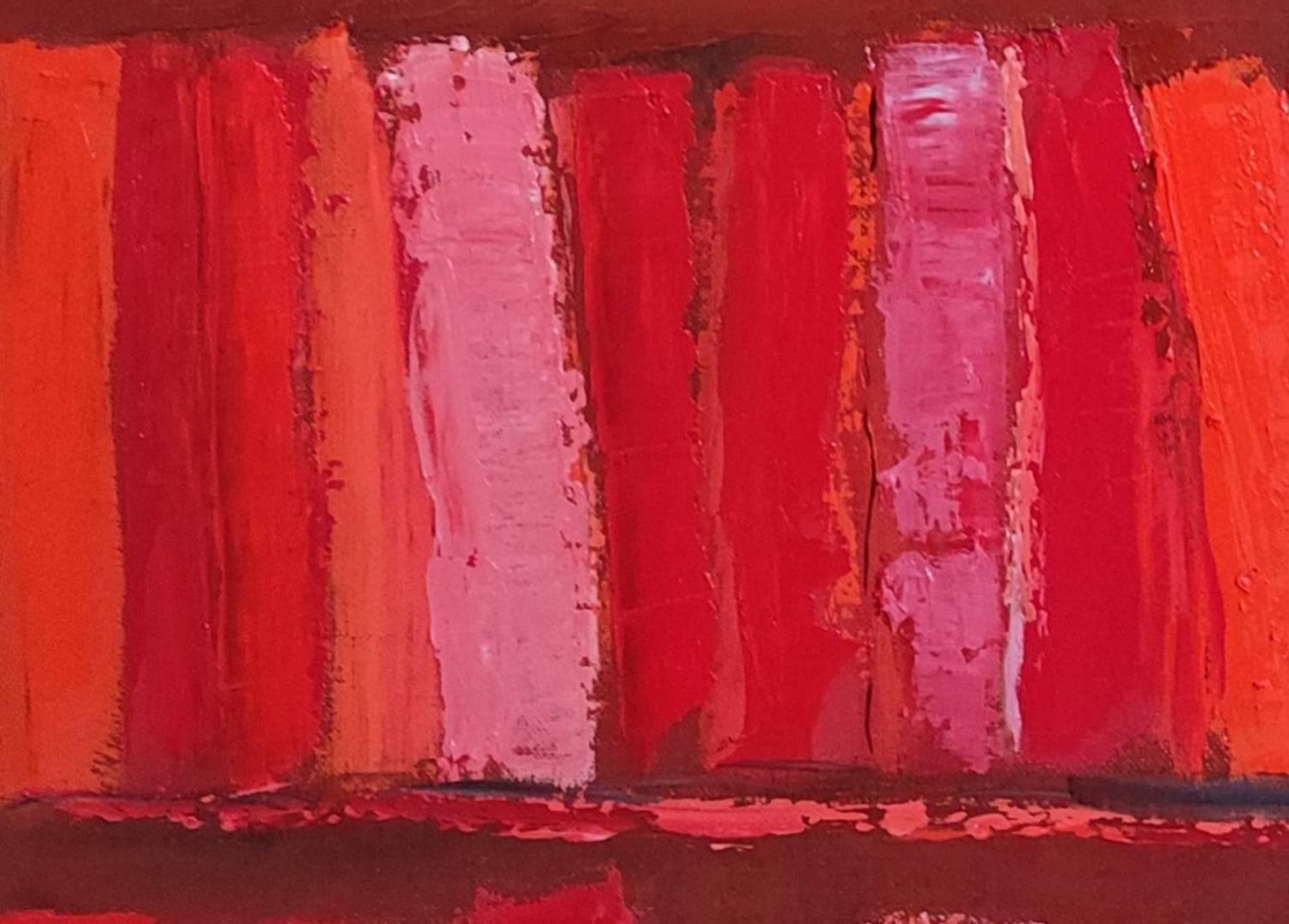 I LIBRI ROSSI, minimalismo astratto, serie rossa delle biblioteche 3
