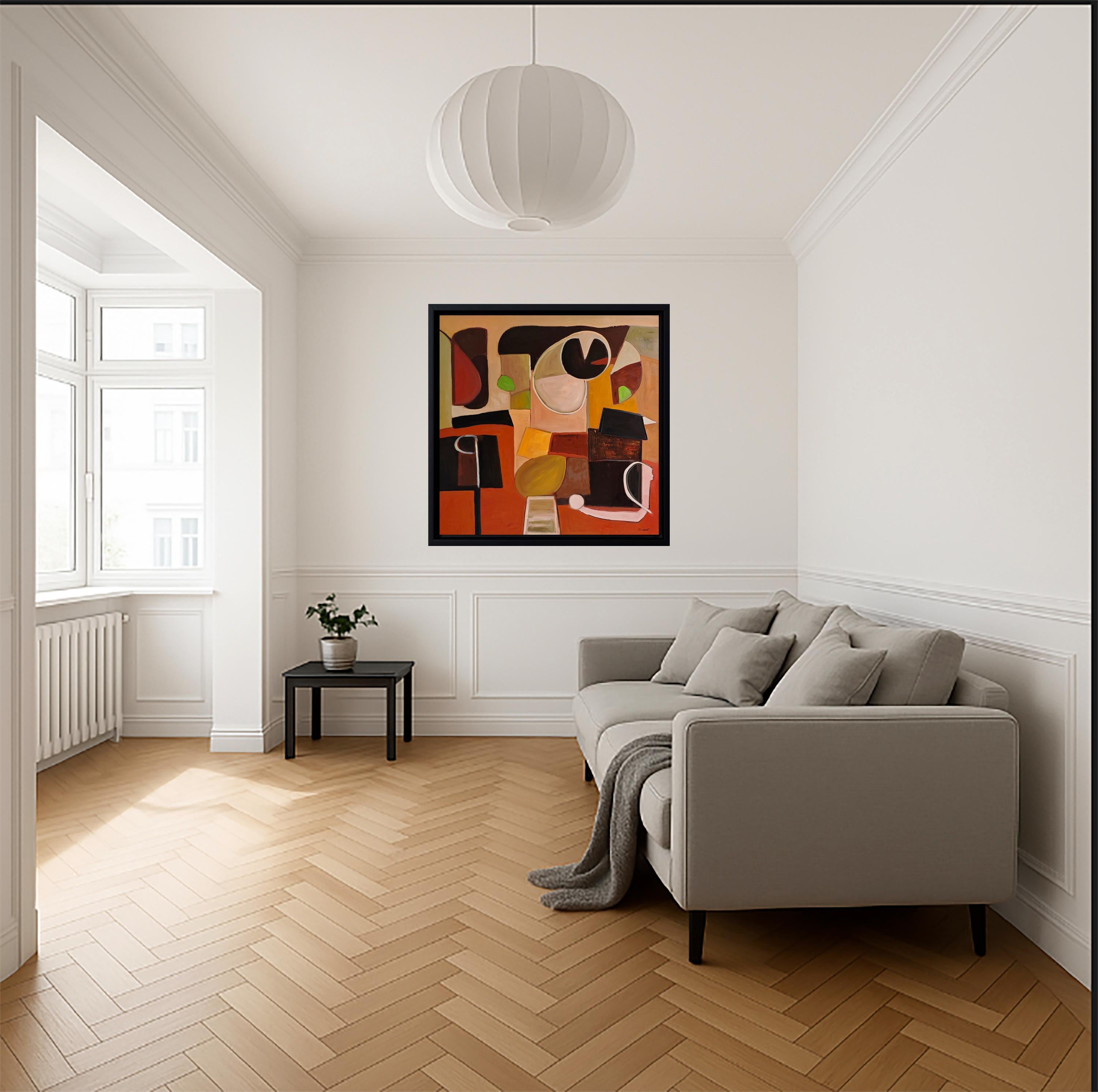 Topographie du reve, Abstract Geometric, textured, expressionism, lyrical French For Sale 8