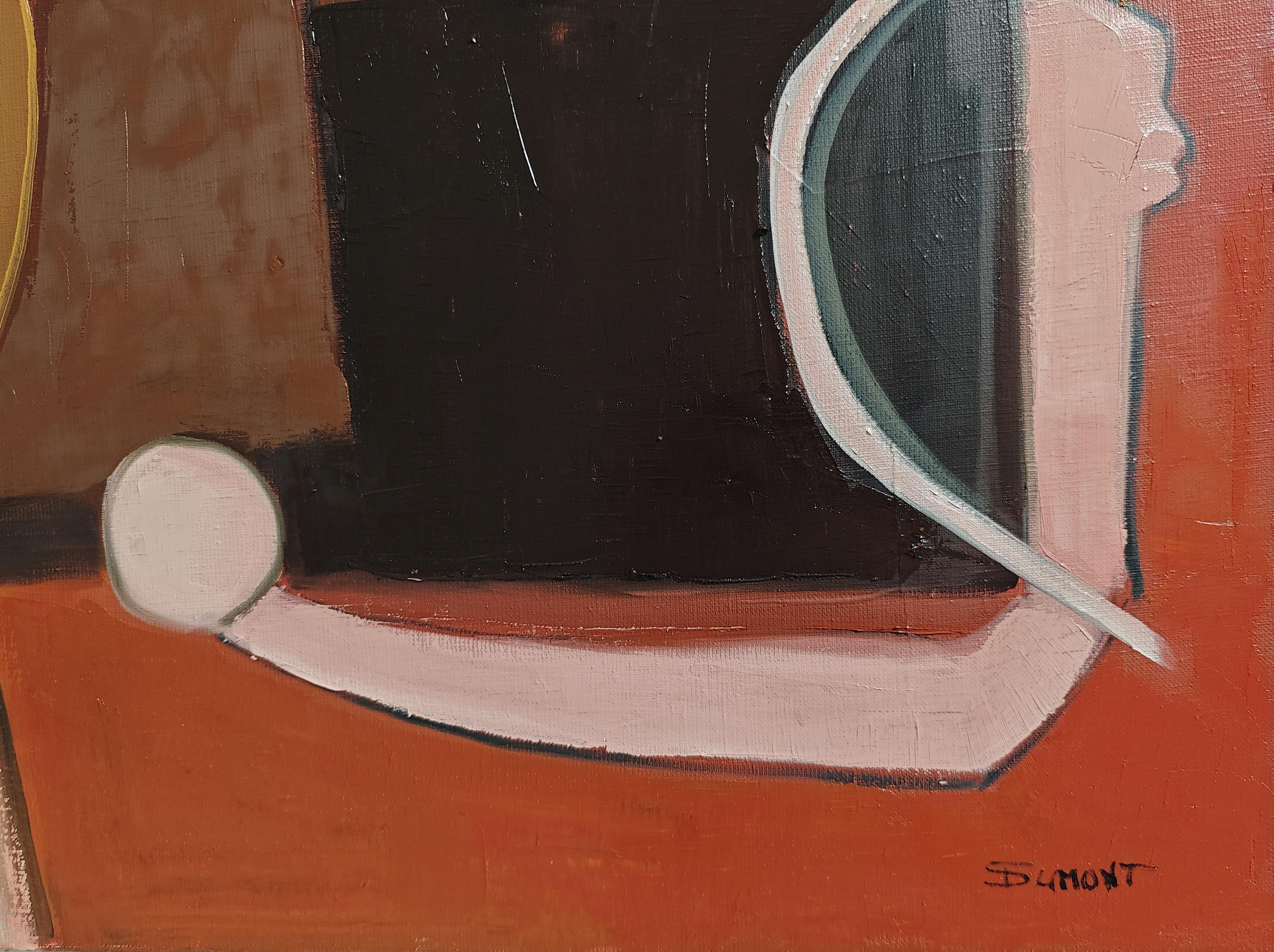 Topographie du reve, Abstract Geometric, textured, expressionism, lyrical French For Sale 1