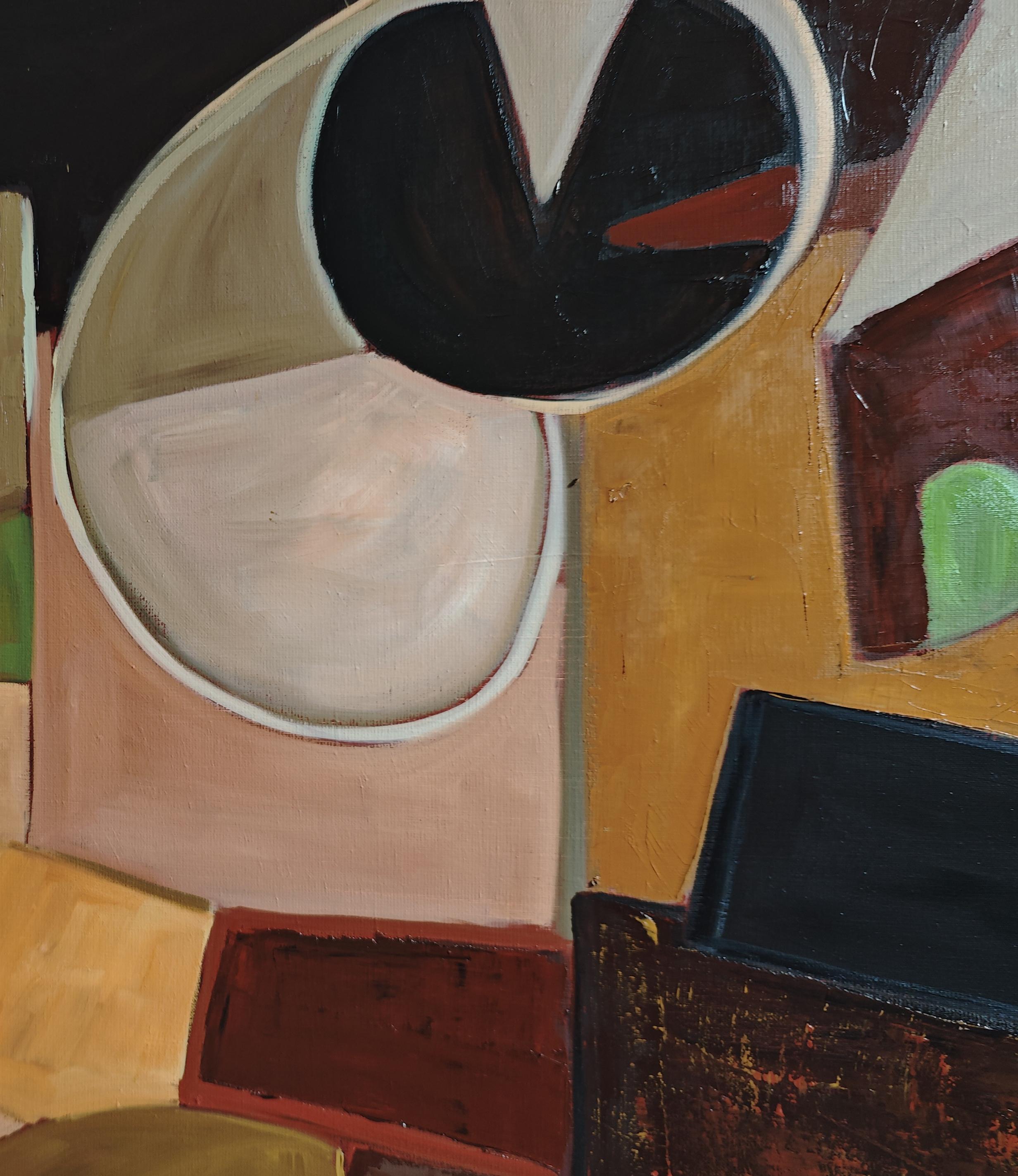 Topographie du reve, Abstract Geometric, textured, expressionism, lyrical French For Sale 3