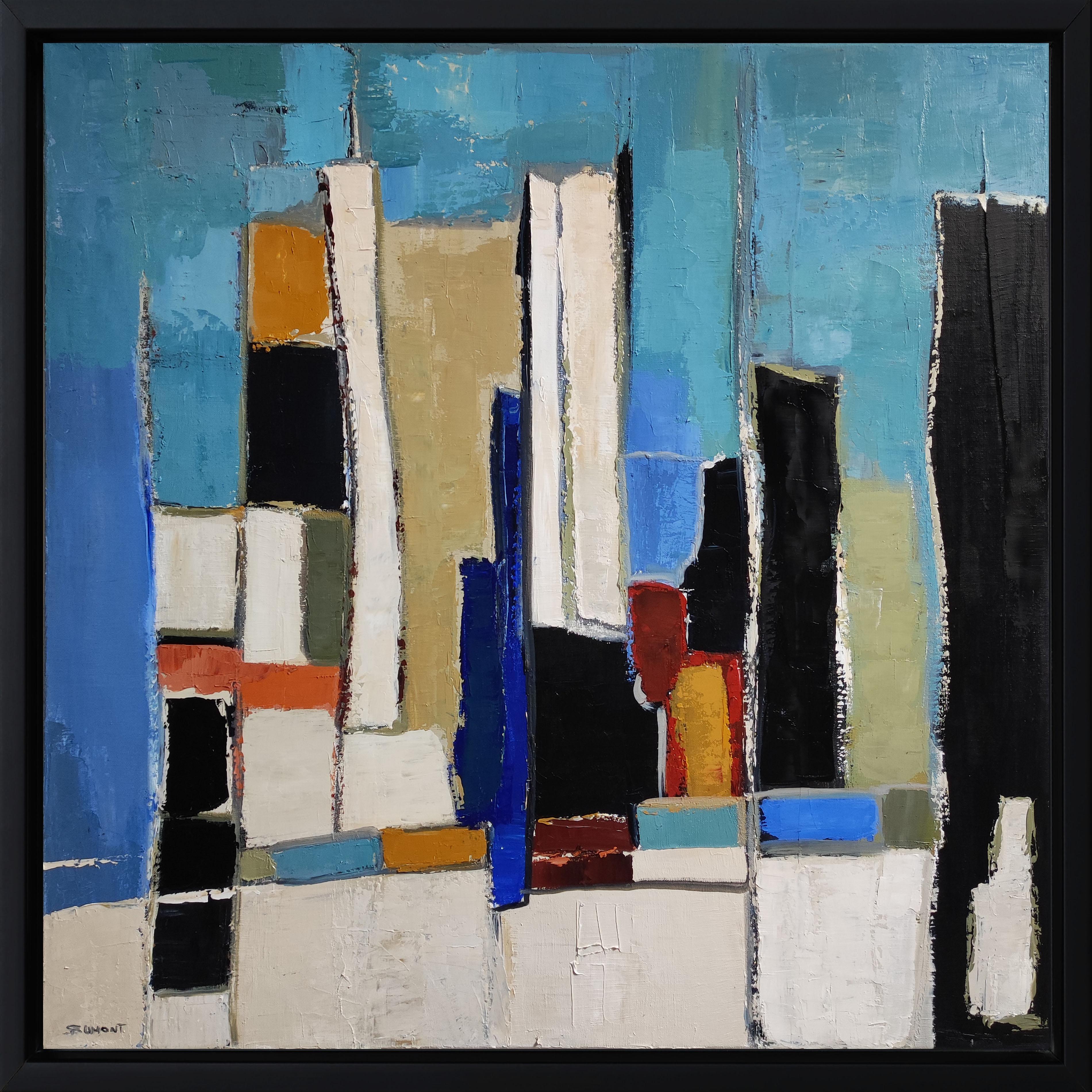 Still-Life Painting di SOPHIE DUMONT - Armonia Urbana, Blu Astratto, Grande  Artista francese, Espressionismo, Contemporaneo