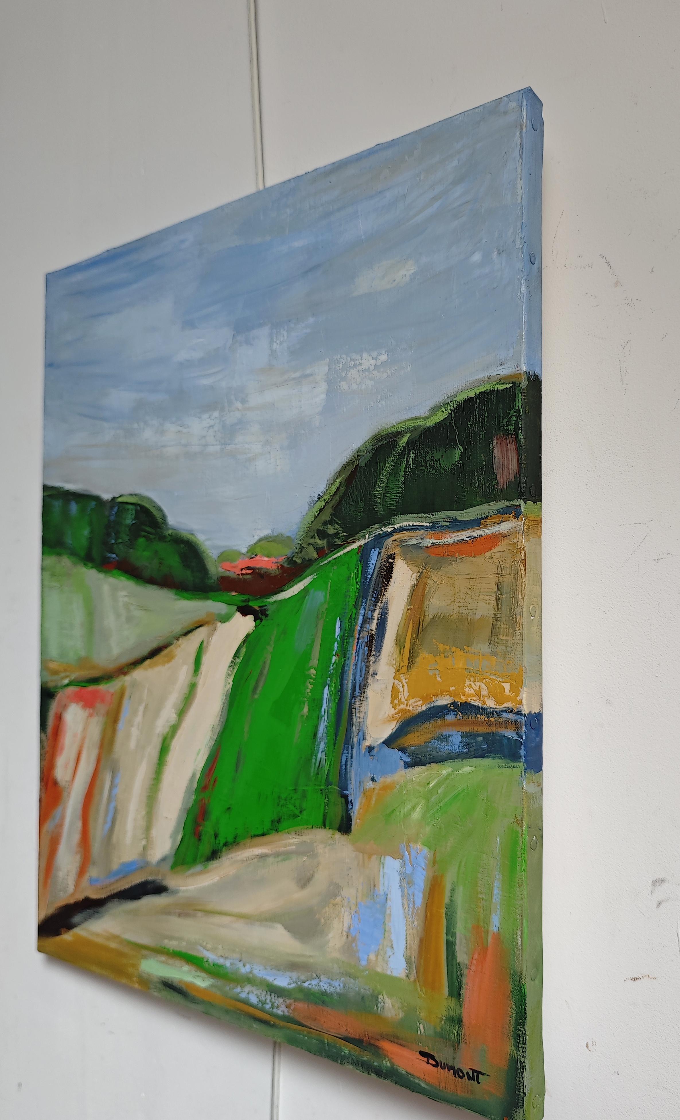 Vers la clarté, Oil on canvas, Abstract Landscape, Expressionism art For Sale 2