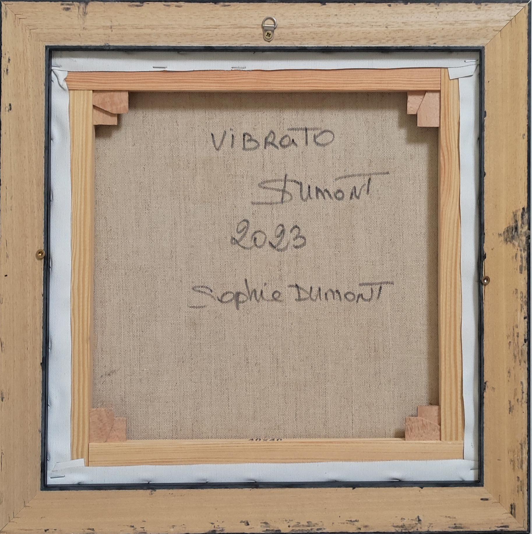 Vibrato, Paisaje azul, Óleo sobre lienzo, Expresionismo, Contemporáneo, Texturizado en venta 8