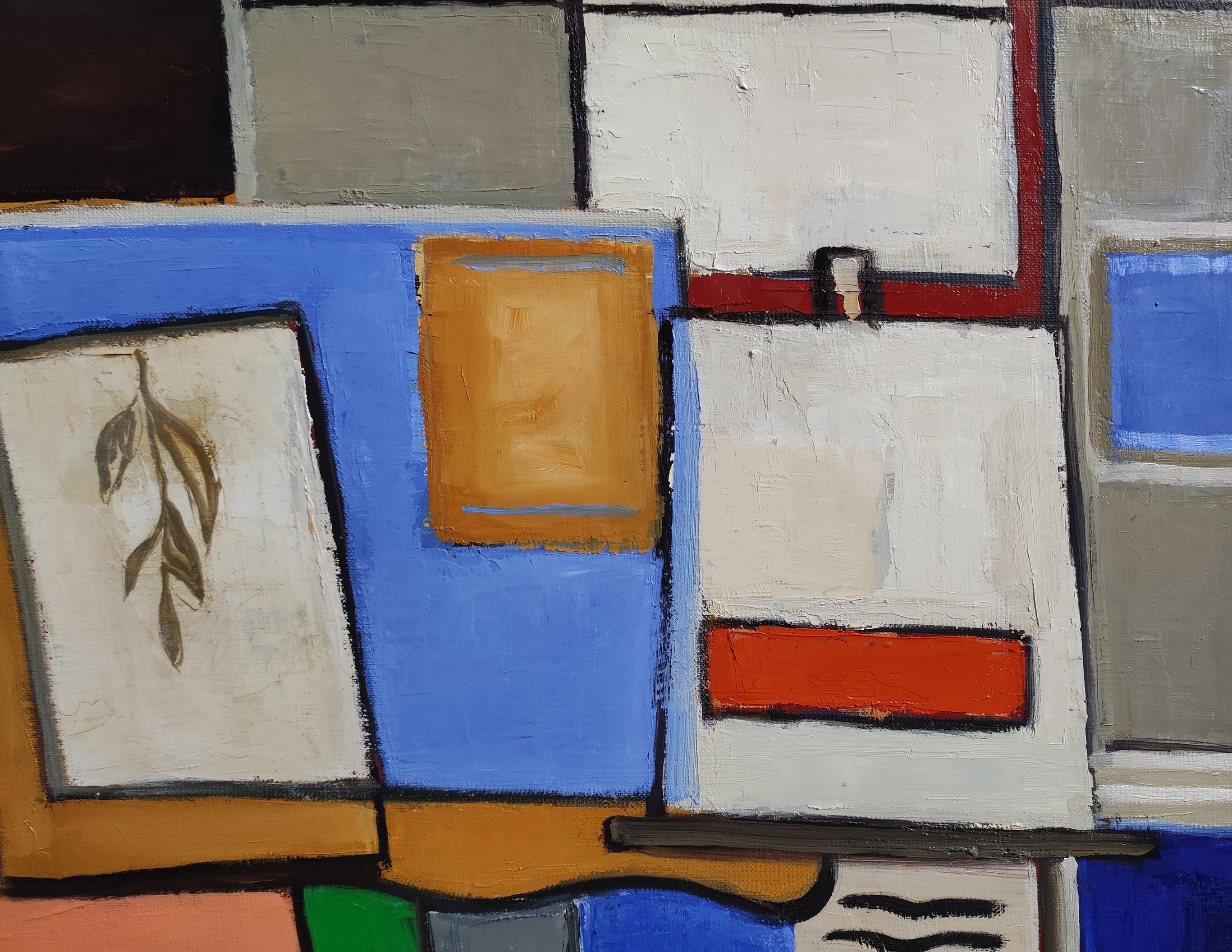Vie d'atelier, Astratto, Cubismo, Olio su tela,  Arte moderna, espressionismo in vendita 2