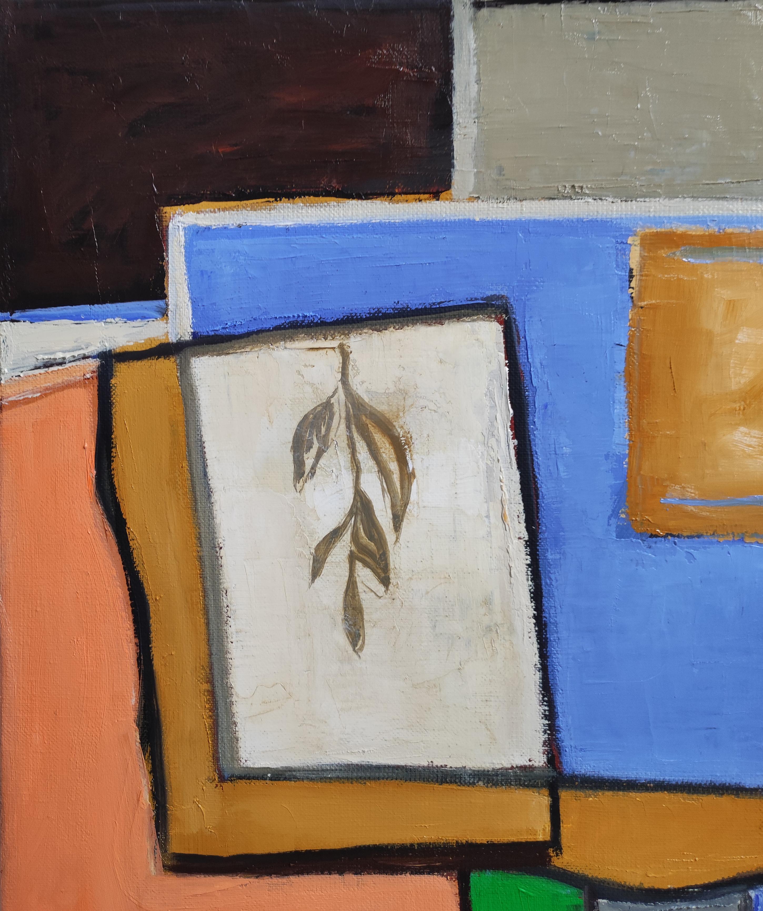 Vie d'atelier, Astratto, Cubismo, Olio su tela,  Arte moderna, espressionismo in vendita 3