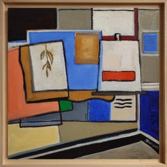 Vie d'atelier, Astratto, Cubismo, Olio su tela,  Arte moderna, espressionismo