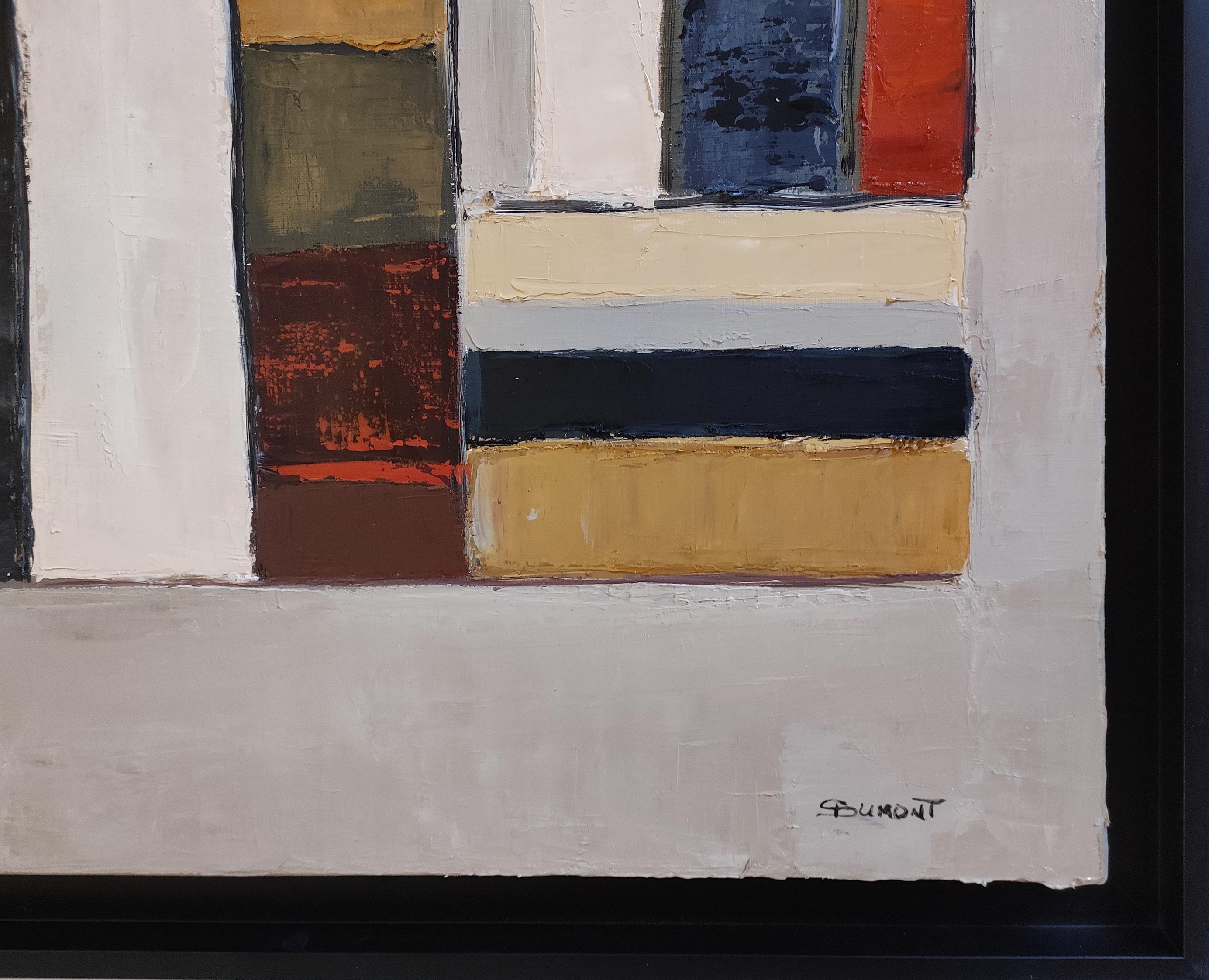 Volumes alignés, AM Contemporary  Peinture texturée - Huile sur toile, Abstrait en vente 9