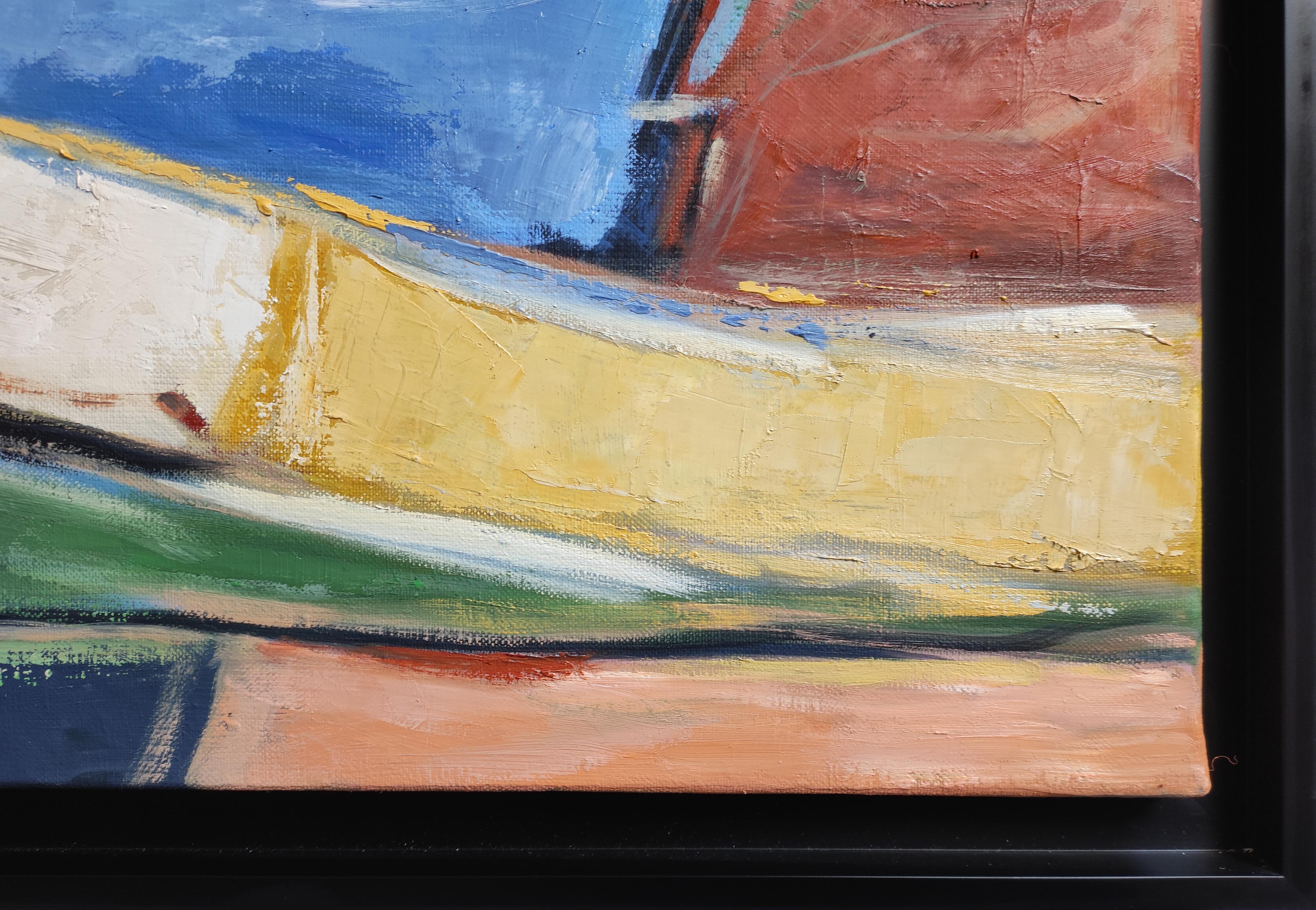 Voyage, Landscape, Oil on canvas, Expressionism, Multicolor, French, Abstract 6