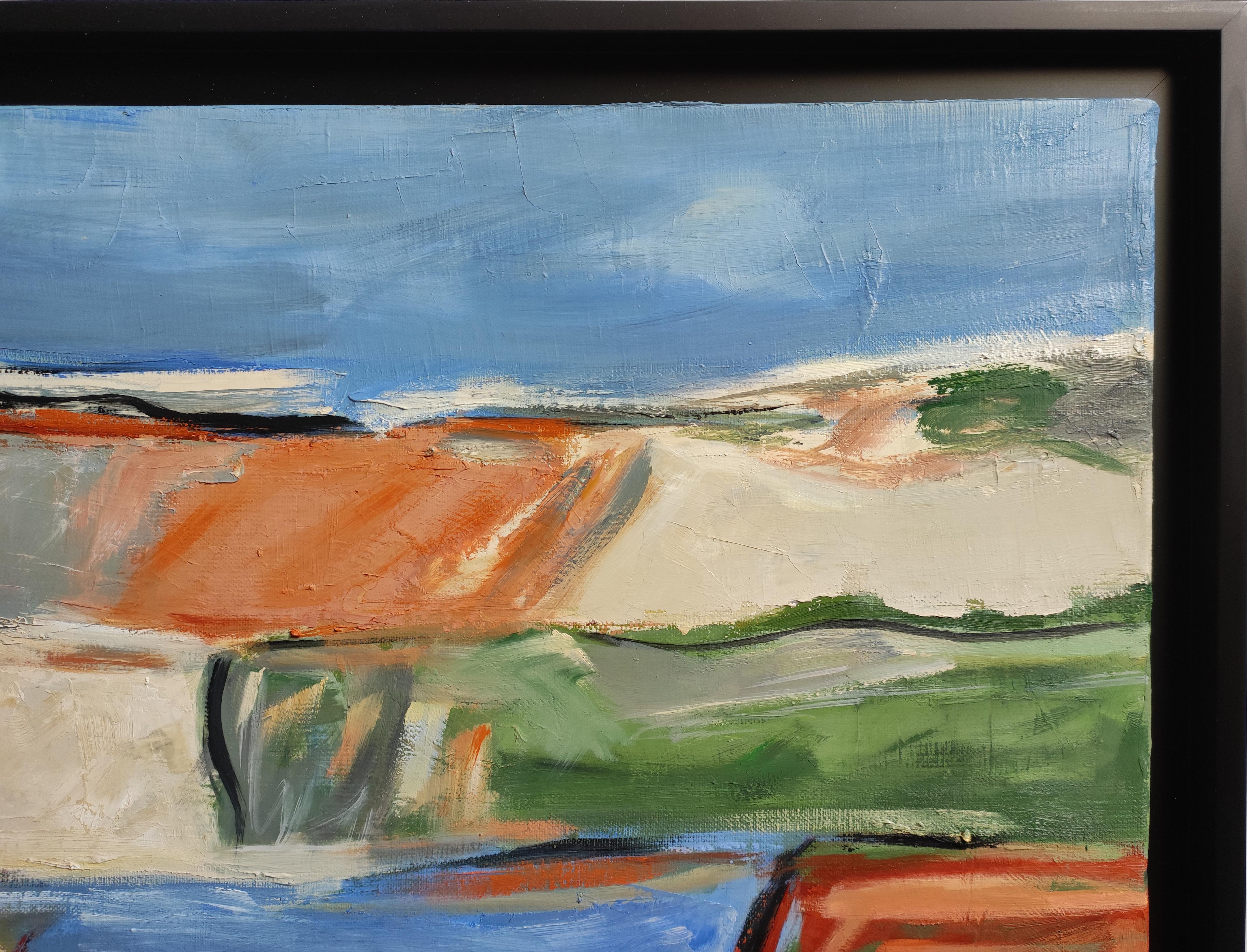 Voyage, Landscape, Oil on canvas, Expressionism, Multicolor, French, Abstract 2