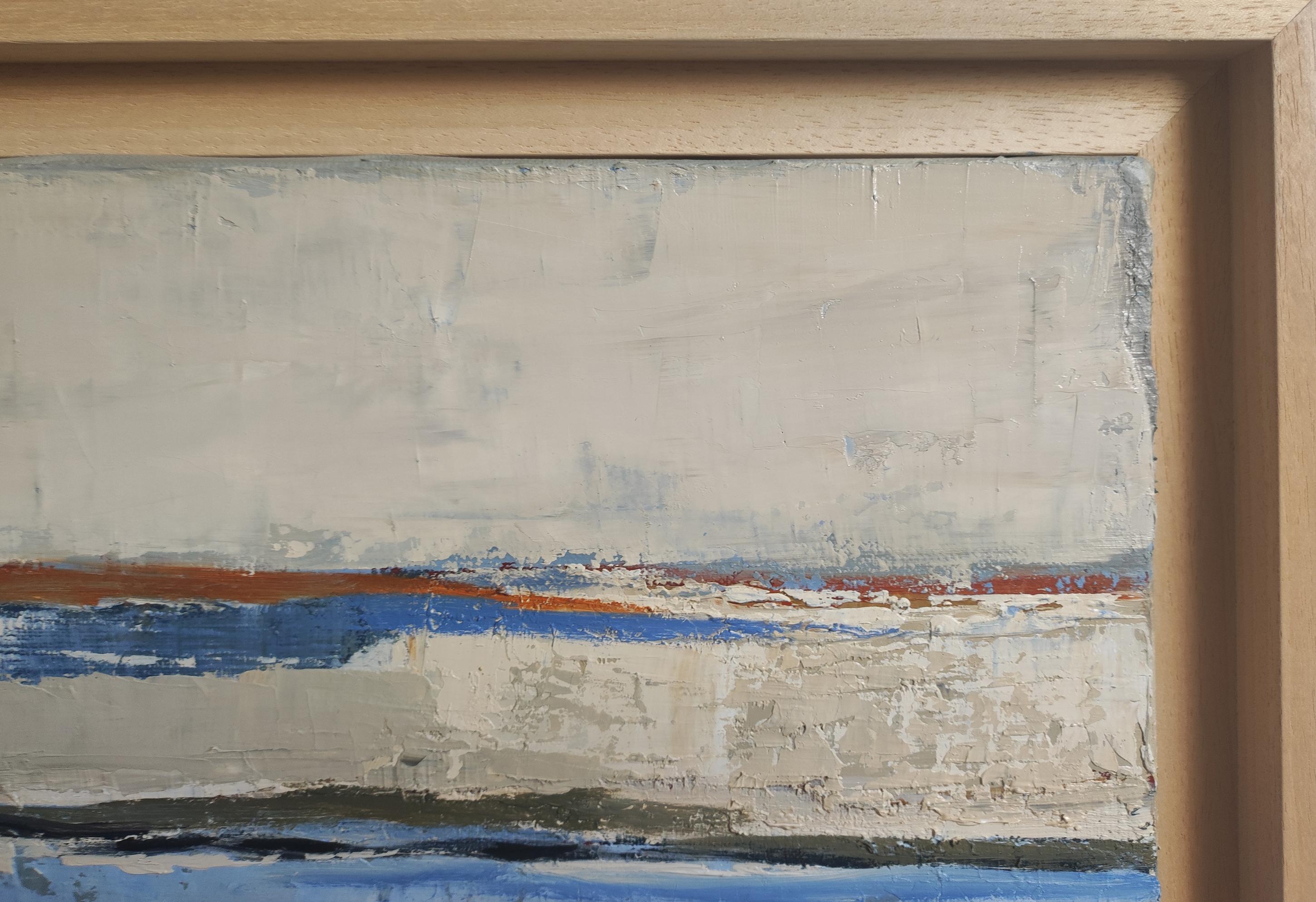 Tissage d'horizons, paysage abstrait, huile sur toile, expressionnisme moderne en vente 4