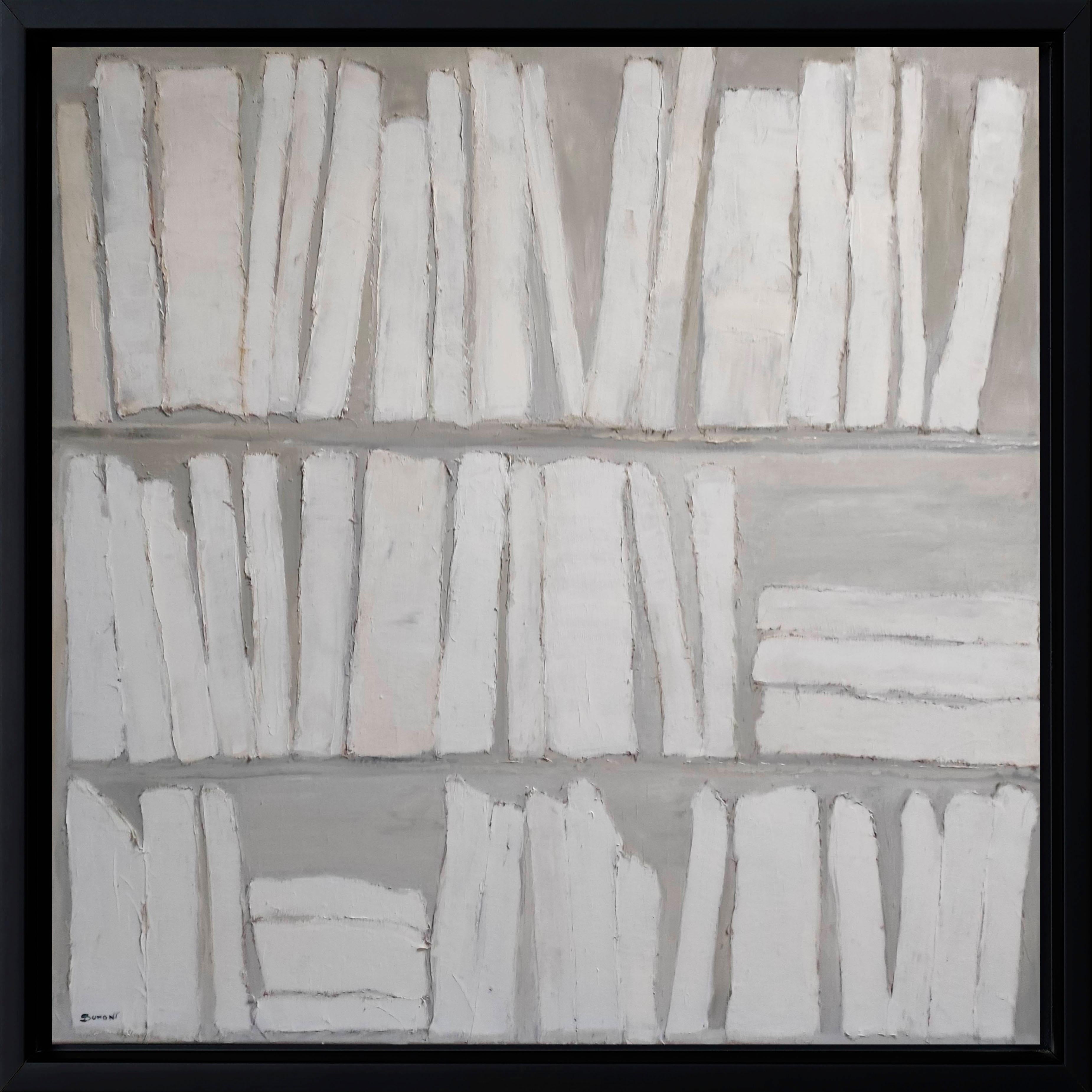 Questo trittico è composto da tre dipinti quadrati, ognuno dei quali misura 100 x 100 cm, disposti uno accanto all'altro per formare un'opera unitaria di 300 x 100 cm. Ogni dipinto presenta una variazione monocromatica su temi simili.

Primo quadro