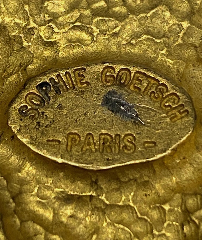 Broche Vintage Sophie Goetsch Paris - Occasion - Bijou élégant