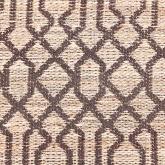 Sophie Hand Woven Contemporary Trellis Jute Cotton 9' 0" x 12' 0" Brown Area Rug