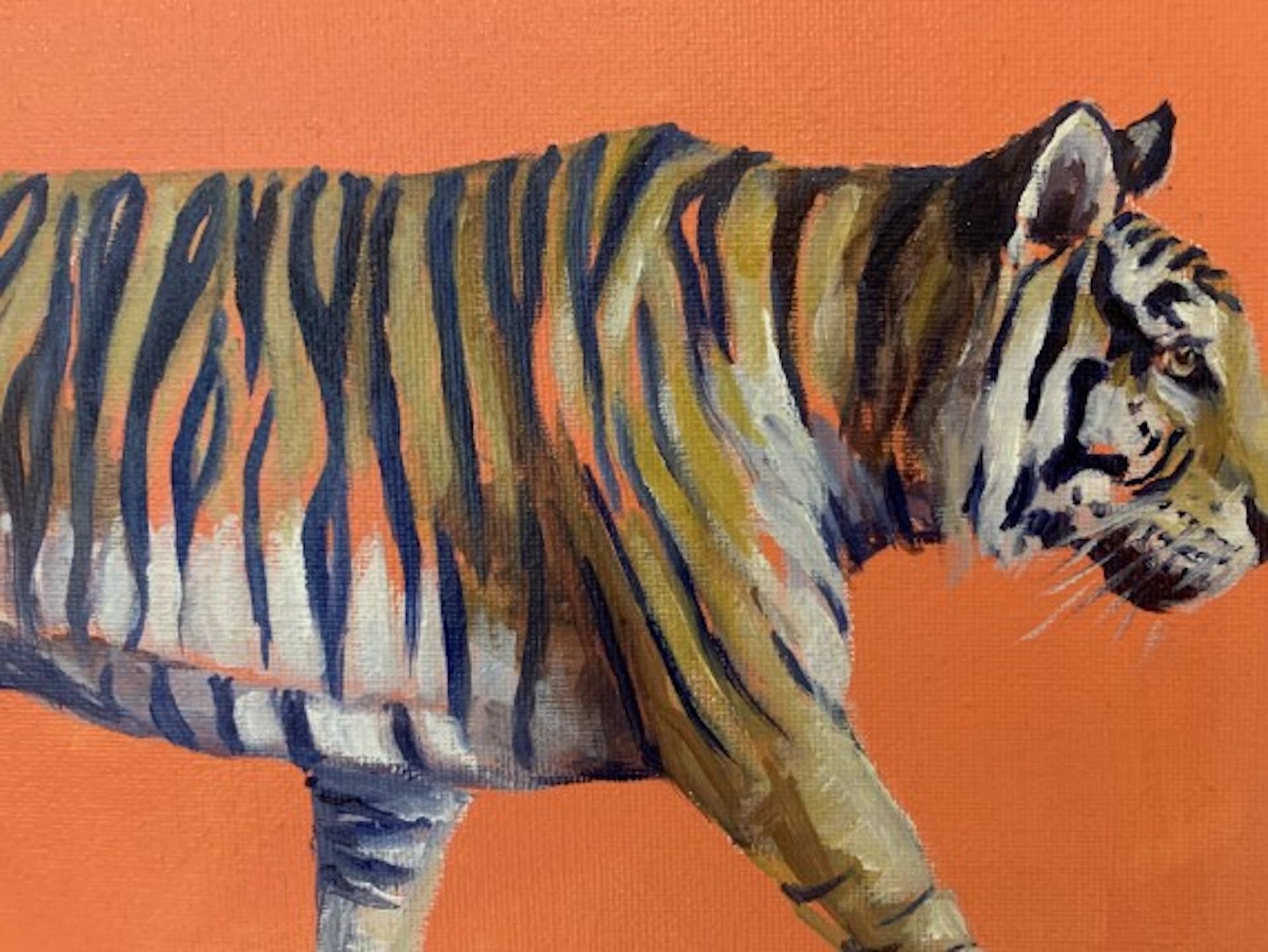 Sophie Harden, Tiger Tiger Burning Bright, Original Contemporary Tiger Painting 1