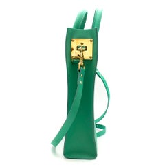 Sophie Hulme Fluro Green Square Albion Bag