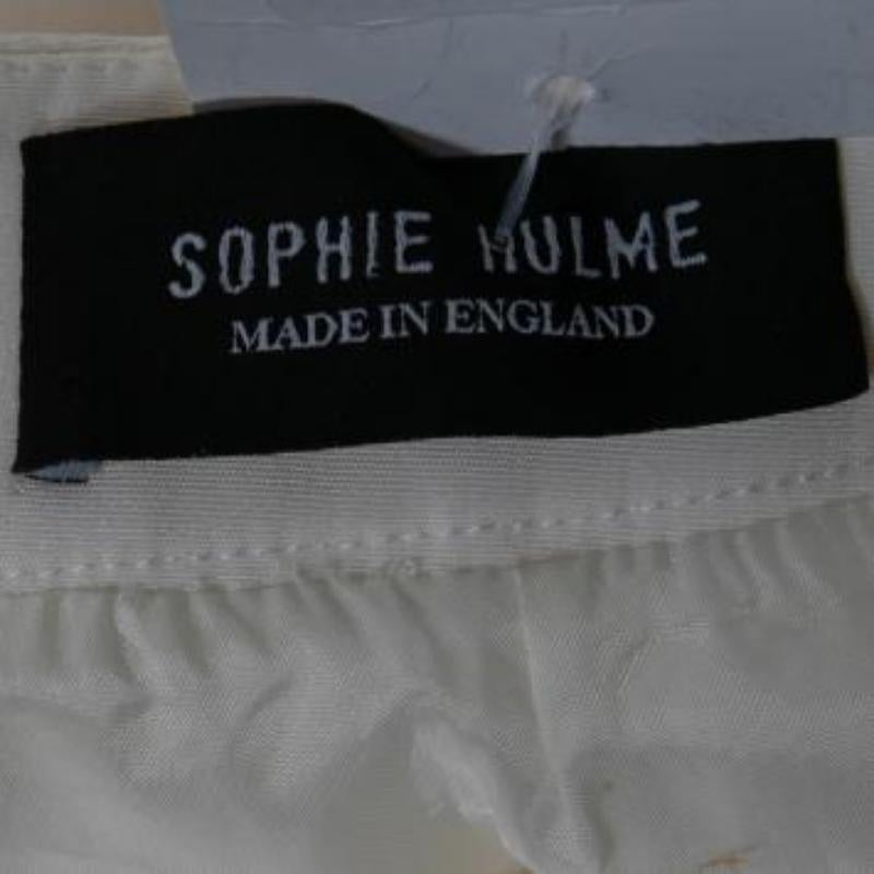 Sophie Hulme Gonna in gabardina stretch impreziosita da catene e pieghe invertite M. I. in vendita 5