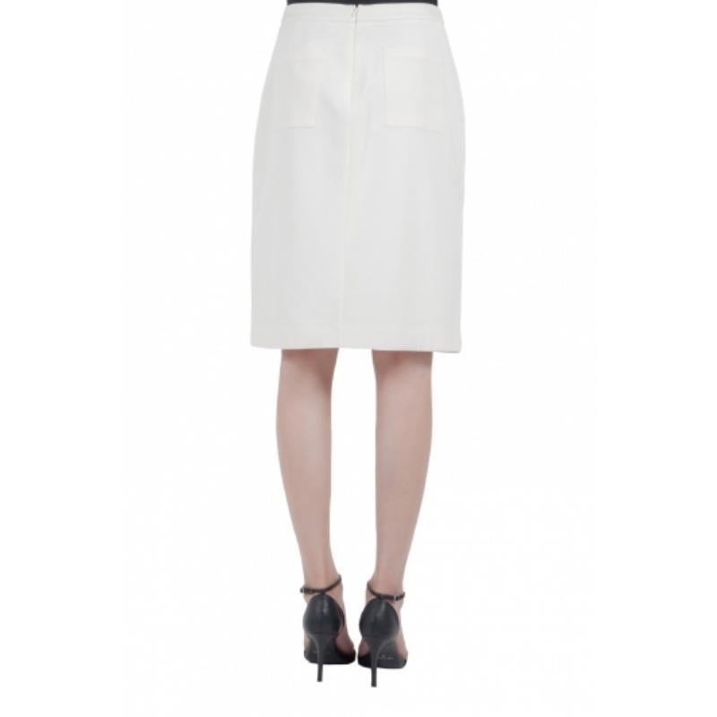 Donna Sophie Hulme Gonna in gabardina stretch impreziosita da catene e pieghe invertite M. I. in vendita