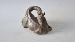 Giraffe "Nap" Bronze 3/8 by Sophie Martin