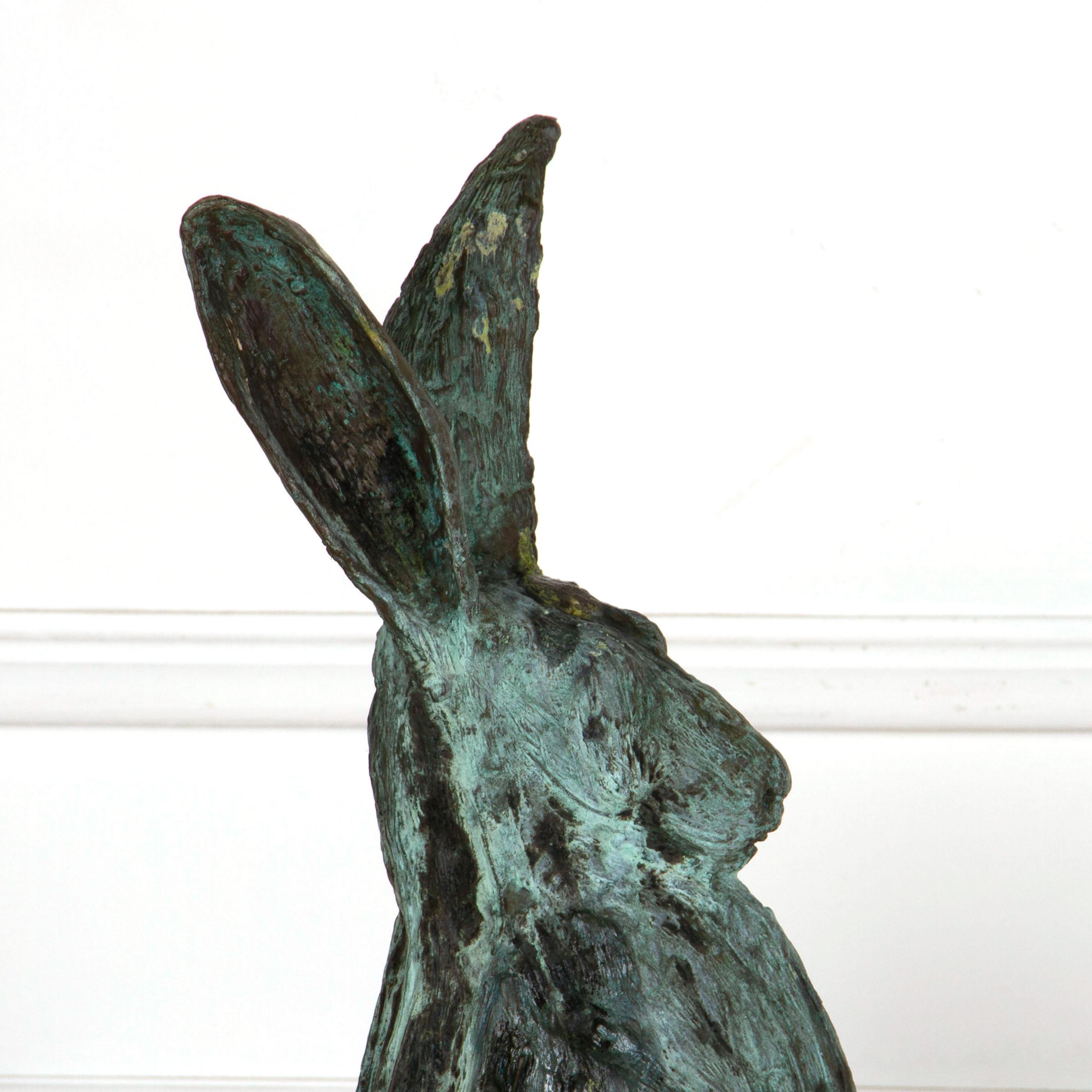 Sophie Ryder Bronze Boxing Hares II Sculpture In Good Condition In Gloucestershire, GB