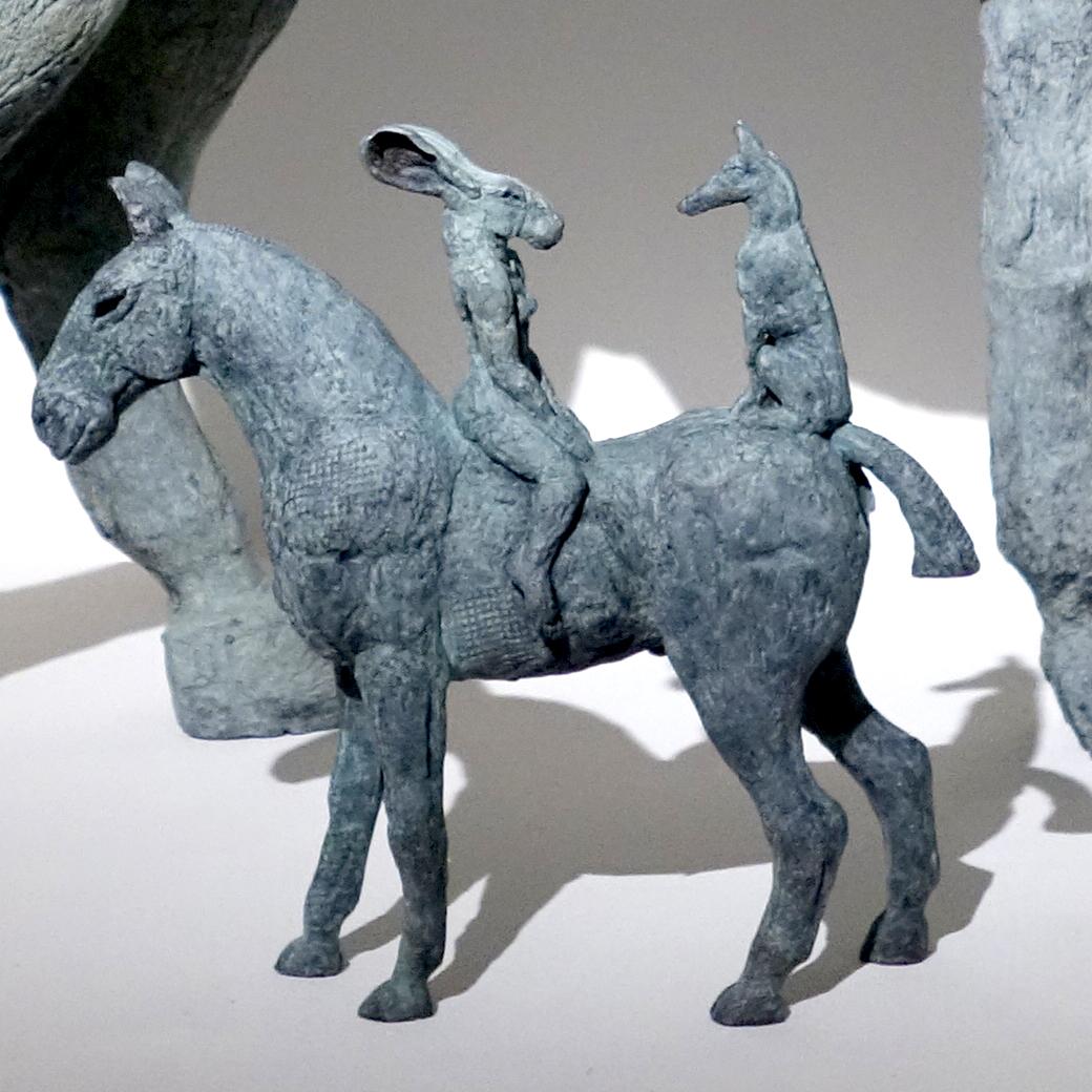 Sophie Ryder Figurative Sculpture - Conversation (small) (B/16/01)
