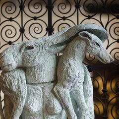 Girl with Dog on Shoulders