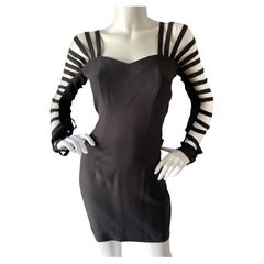 Sophie Sitbon Paris Rare Vintage Black Bondage Cage Dress