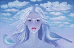 2007 Cloud Princess painting by Pennsylvania artist Sophie Statis