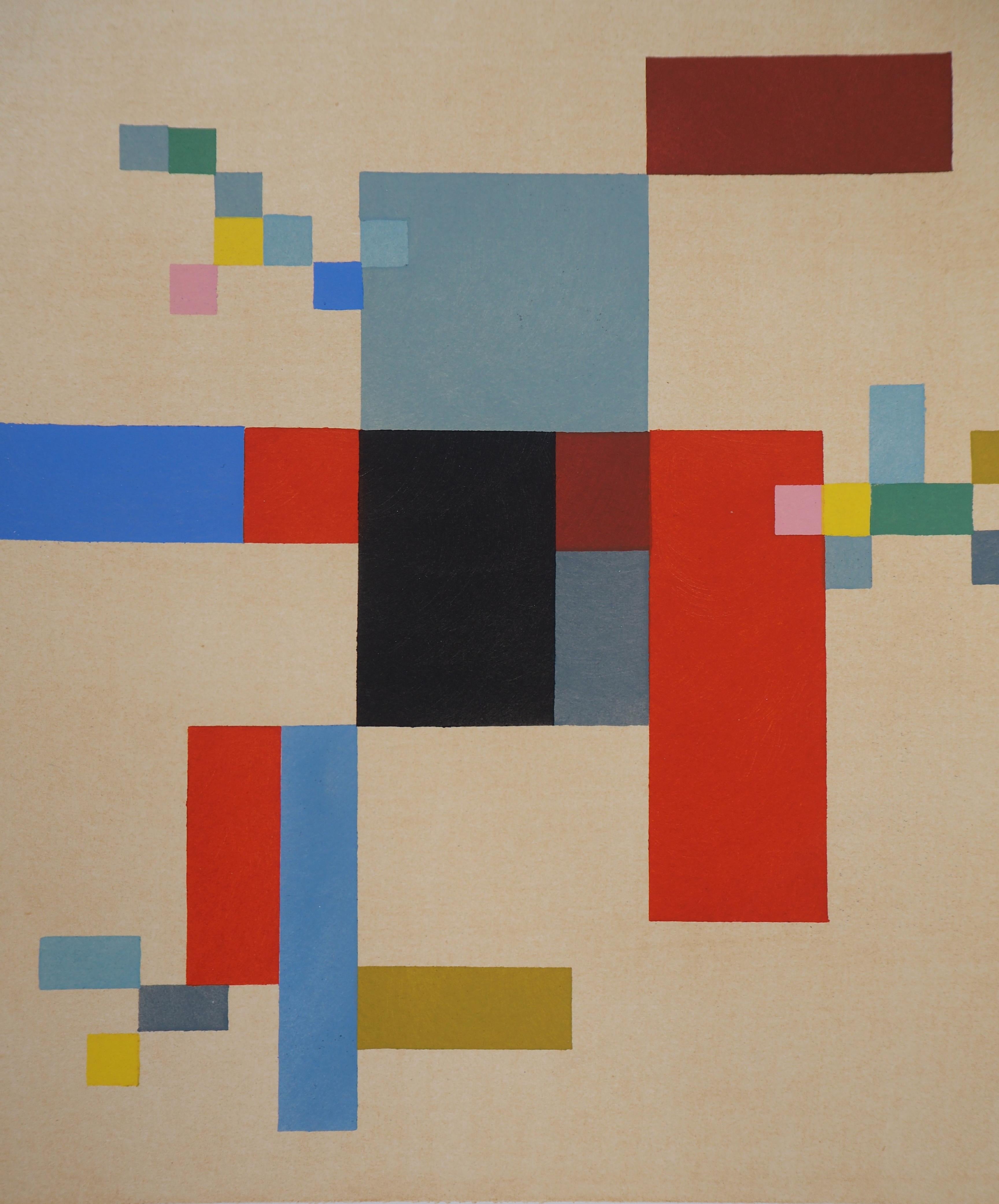 Composizione - Litografia, 1956 - Print di Sophie Taeuber-Arp