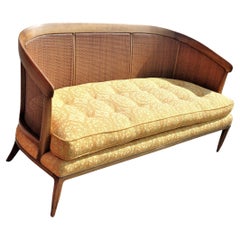 Sophisticate by Tomlinson Cane Back Settee, 1950s