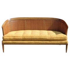 Sophisticate by Tomlinson Cane Back Settee, 1950s