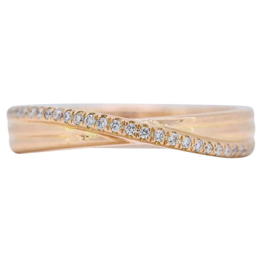 Sophisticated 0.16ct Diamond Ring in 18K Yellow Gold