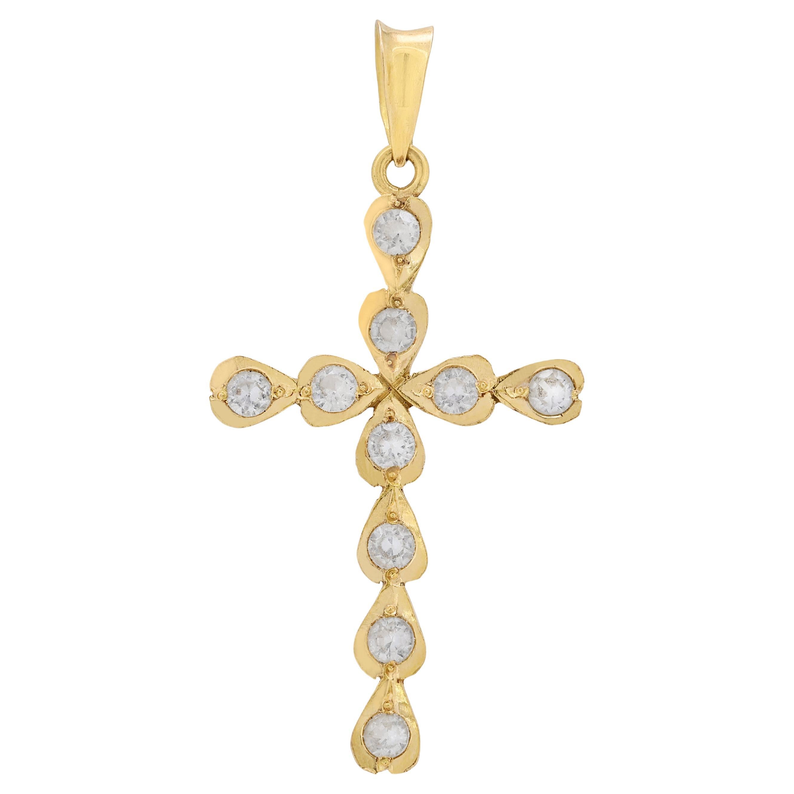 Sophisticated 0.5ct Natural Diamond Pendant in 18K Yellow Gold